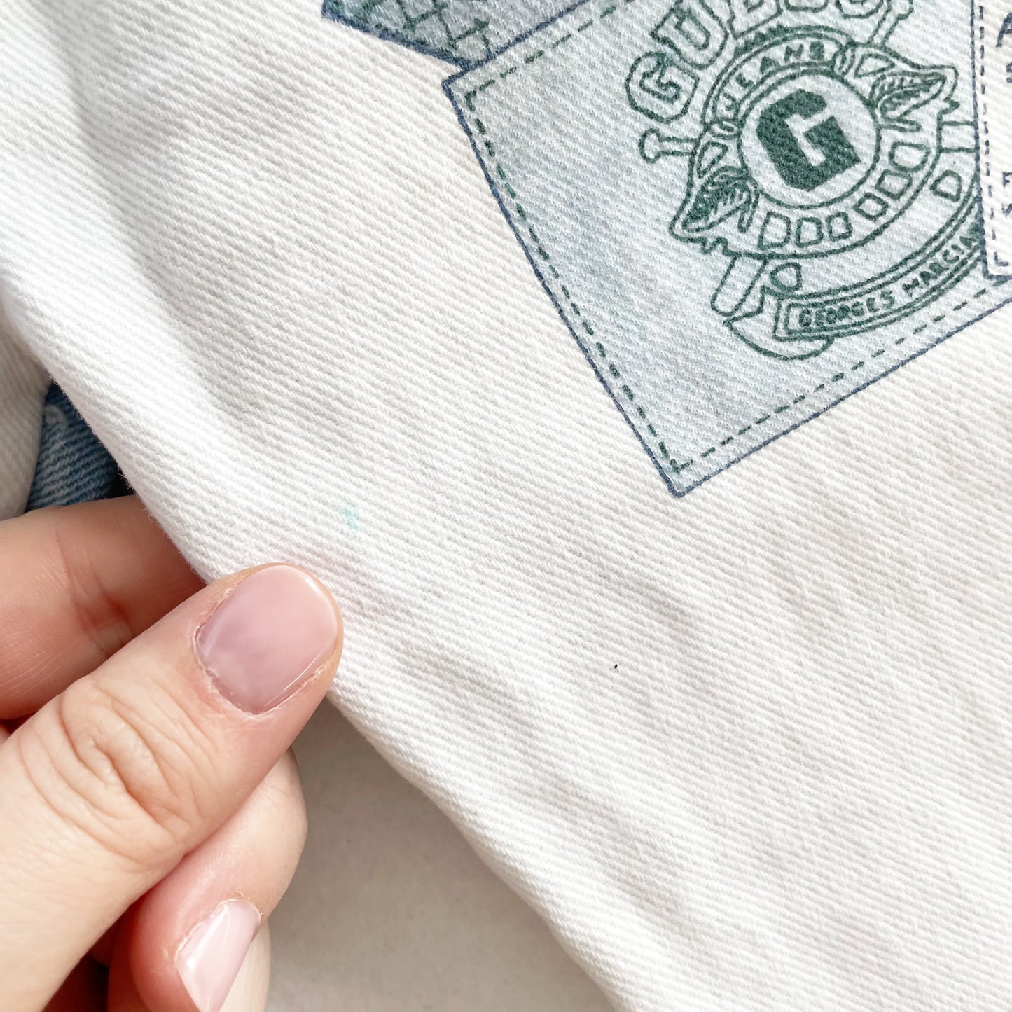 Guess White + Light Denim Jeans - Yellow Clover Vintage Kids Clothes