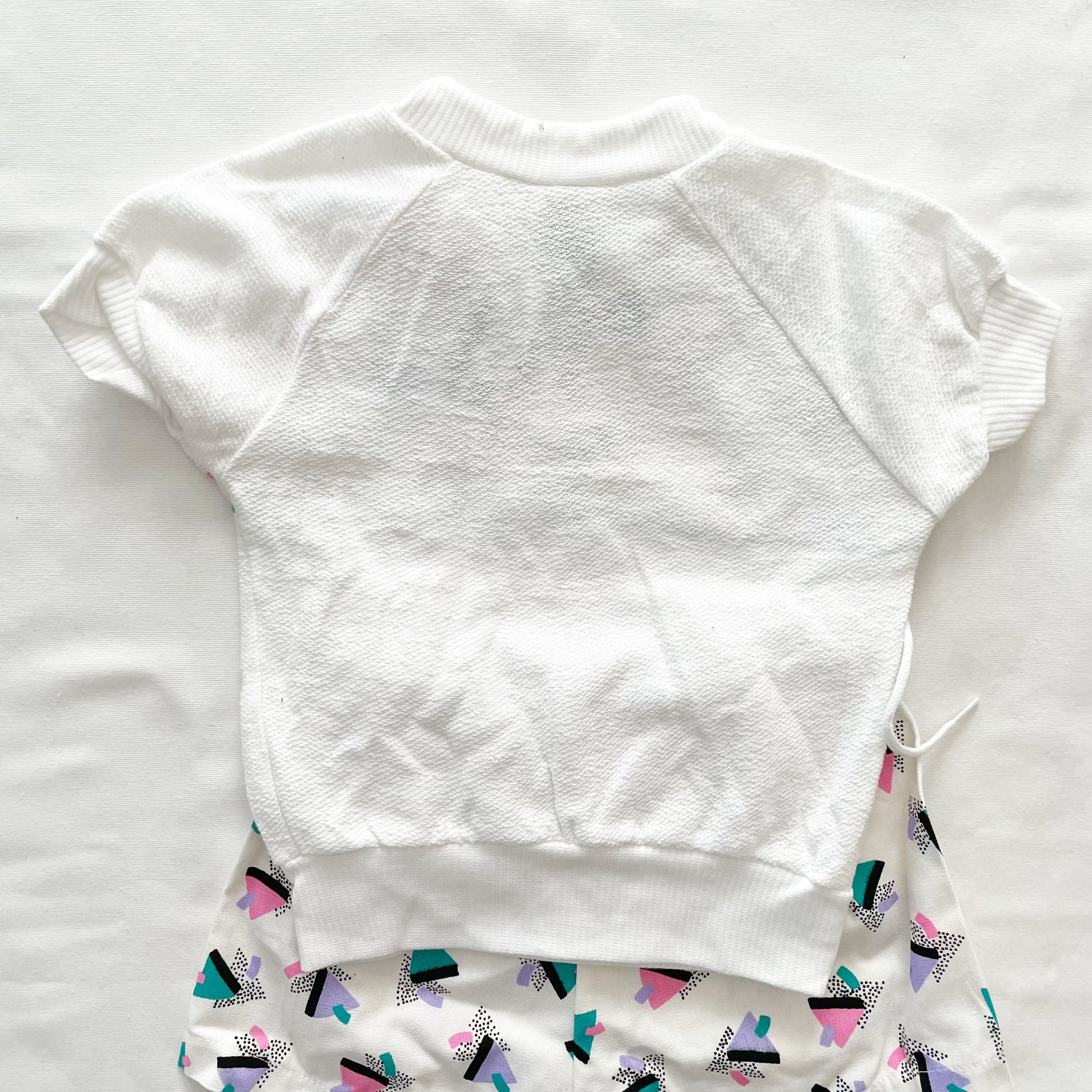 Funky Print Textured Top Set • 24m - Yellow Clover Vintage Kids Clothes