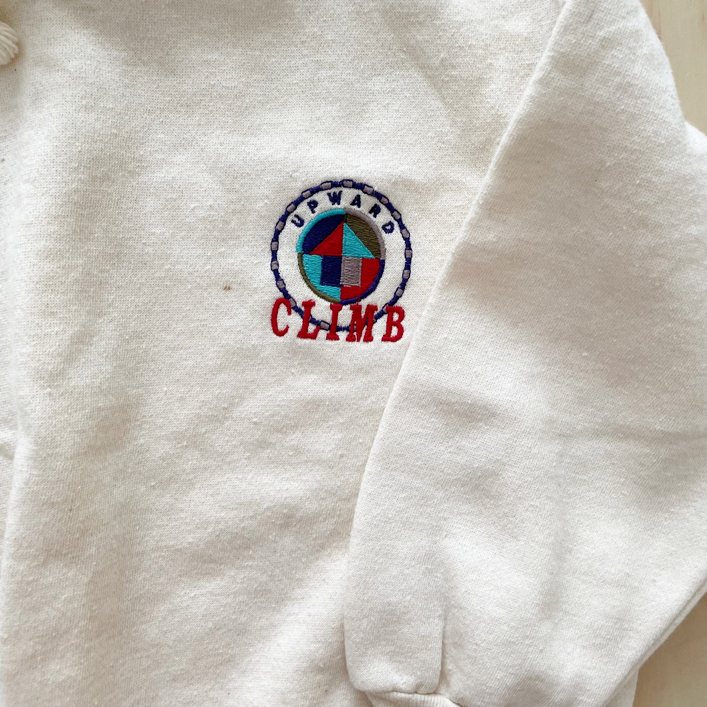 OshKosh Oatmeal Compass Sweatshirt - Yellow Clover Vintage Kids Clothes