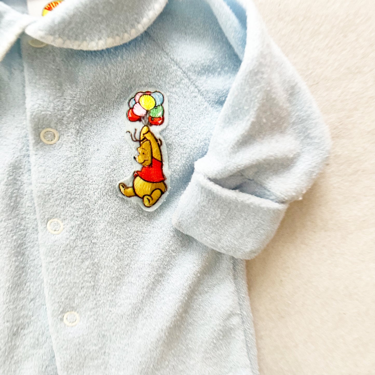 Winnie the Pooh Terry Sleeper - Yellow Clover Vintage Kids Clothes