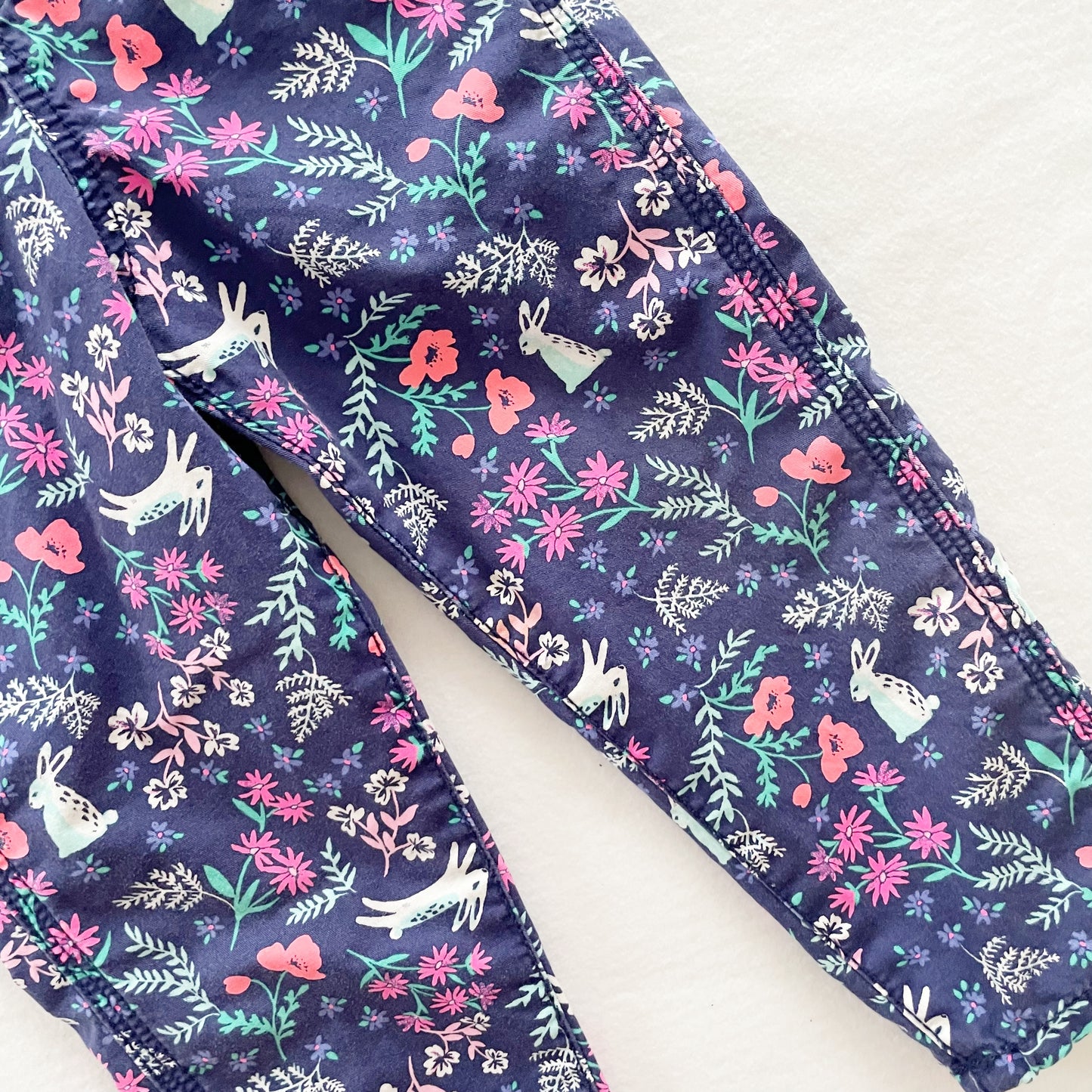 OshKosh Bunny Floral Overalls