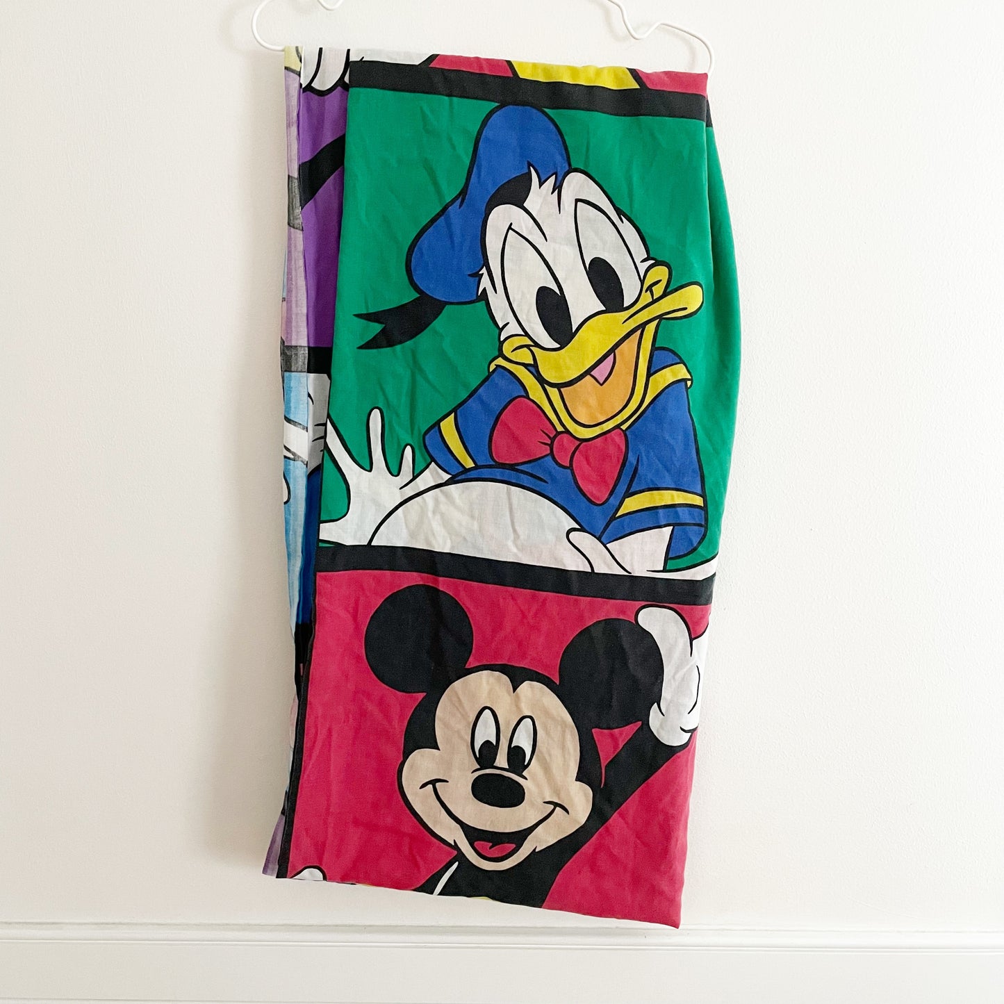 Vintage Disney Characters Kids Bold Twin Flat Sheet
