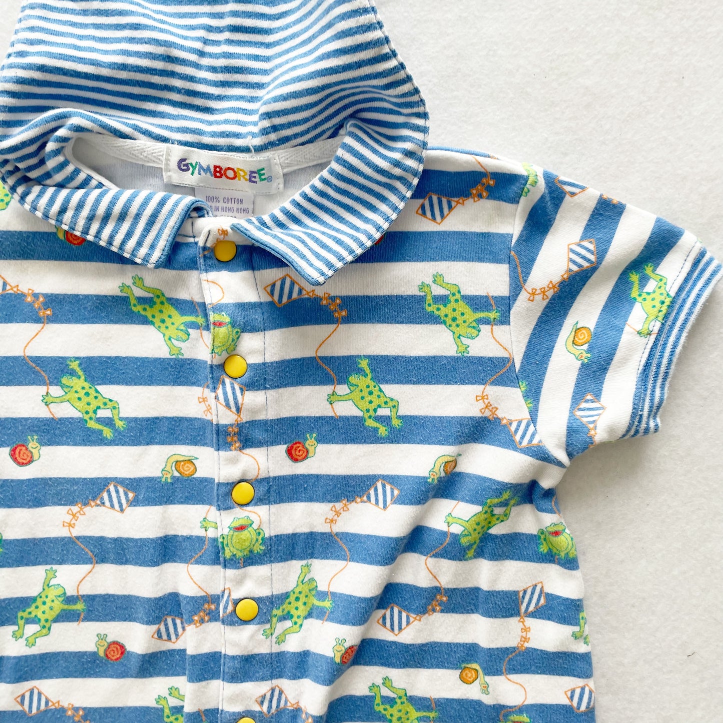 Gymboree Frogs, Kites + Snails Romper