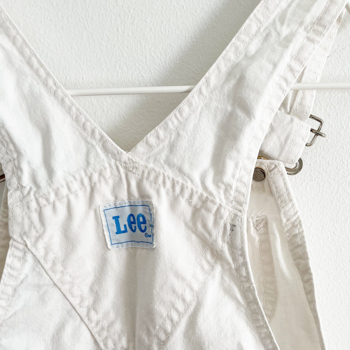 Lee Off-White Overalls • 5T? - Yellow Clover Vintage Kids Clothes