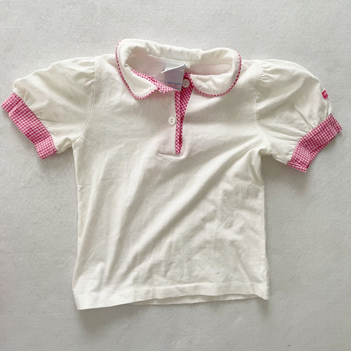 OshKosh Pink Scoop Cut Shortalls Set