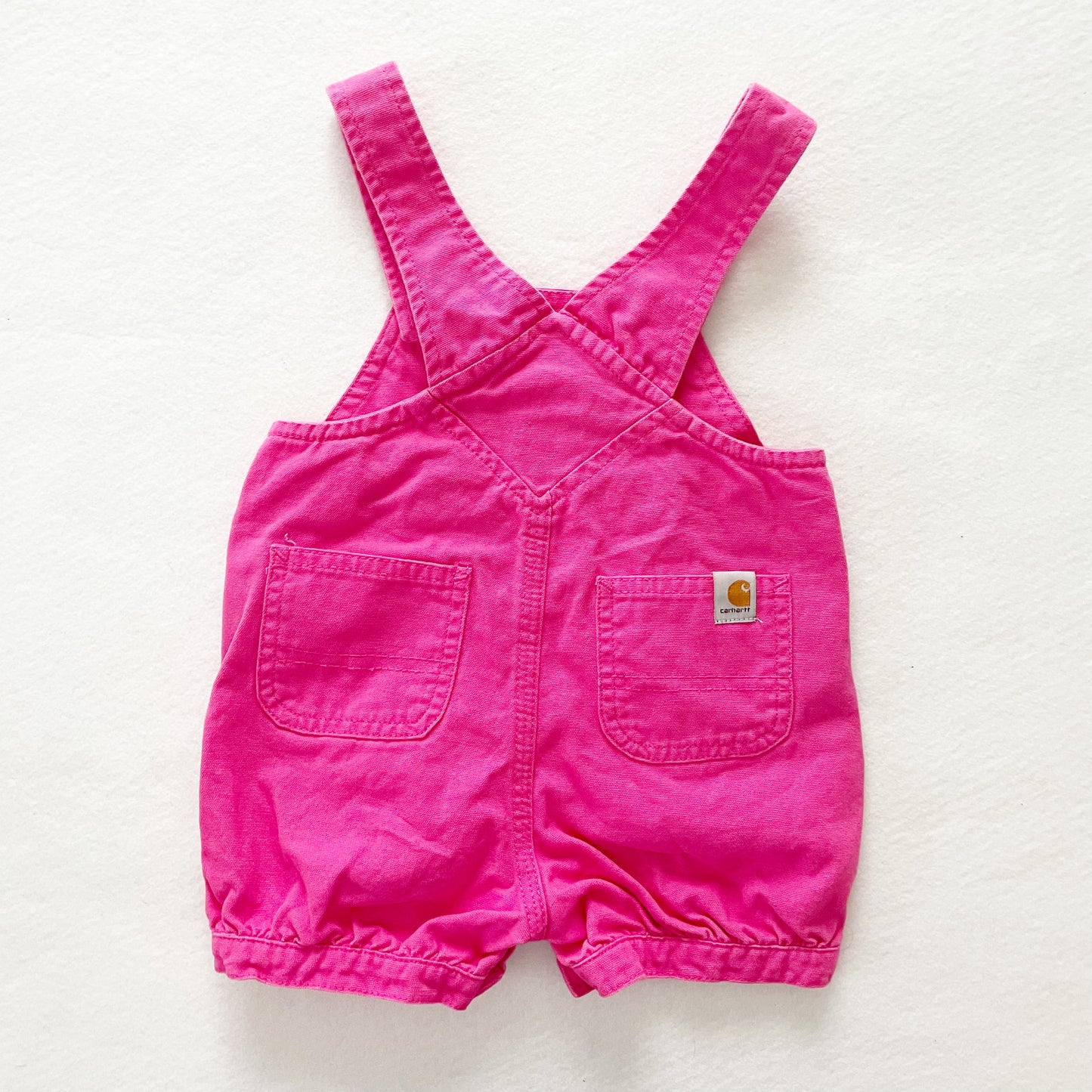 Carhartt Pink Bubble Shortalls - Yellow Clover Vintage Kids Clothes