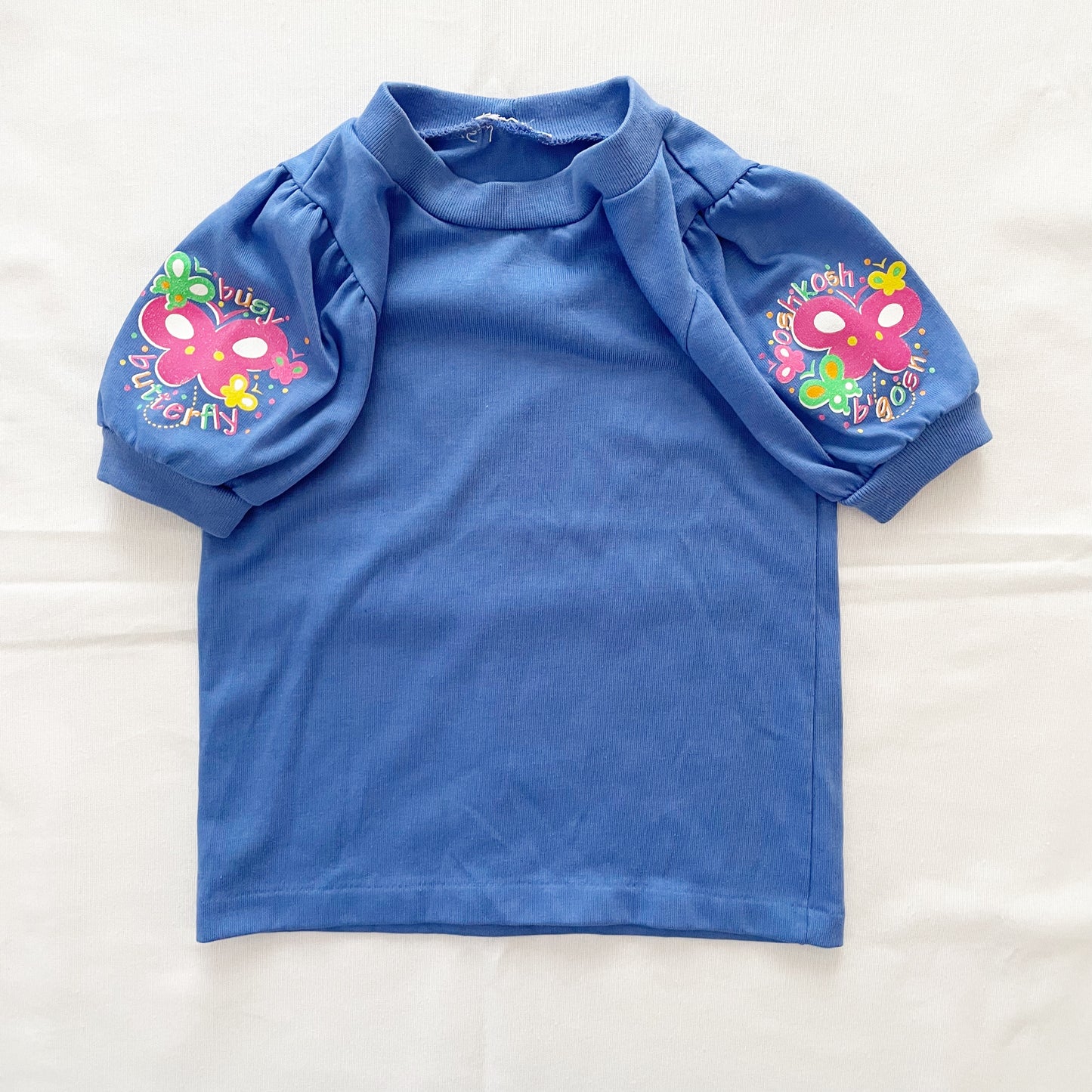 OshKosh Butterfly Sleeve Layer Tee - Yellow Clover Vintage Kids Clothes