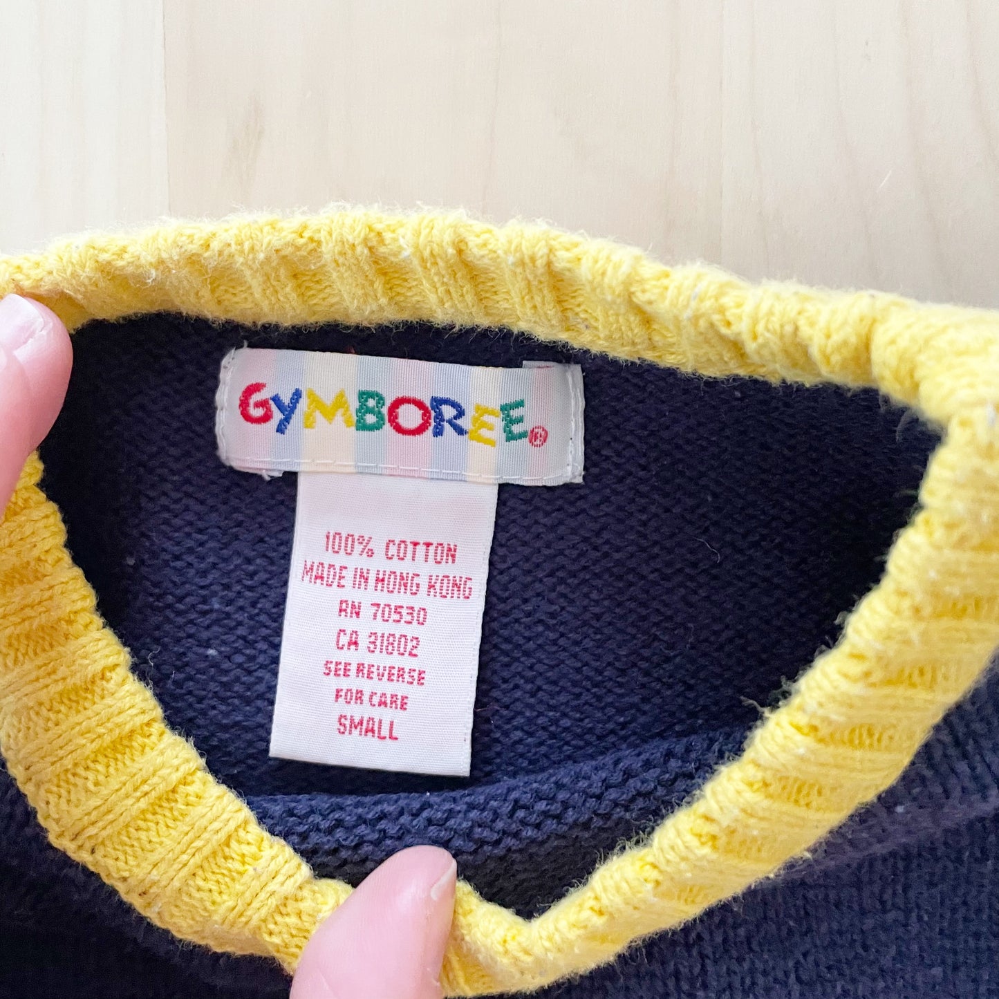Gymboree Flag Sweater - Yellow Clover Vintage Kids Clothes