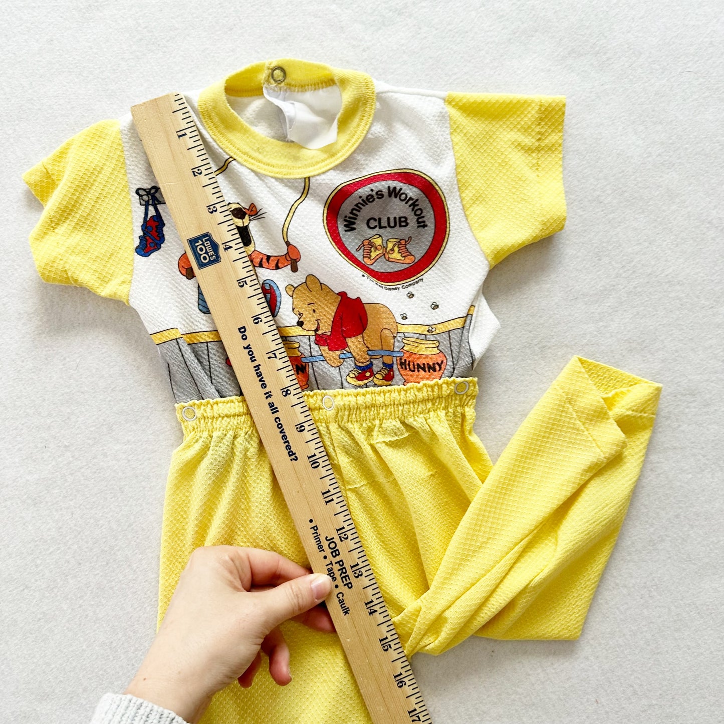 Winnie’s Workout Club Pajamas - Yellow Clover Vintage Kids Clothes