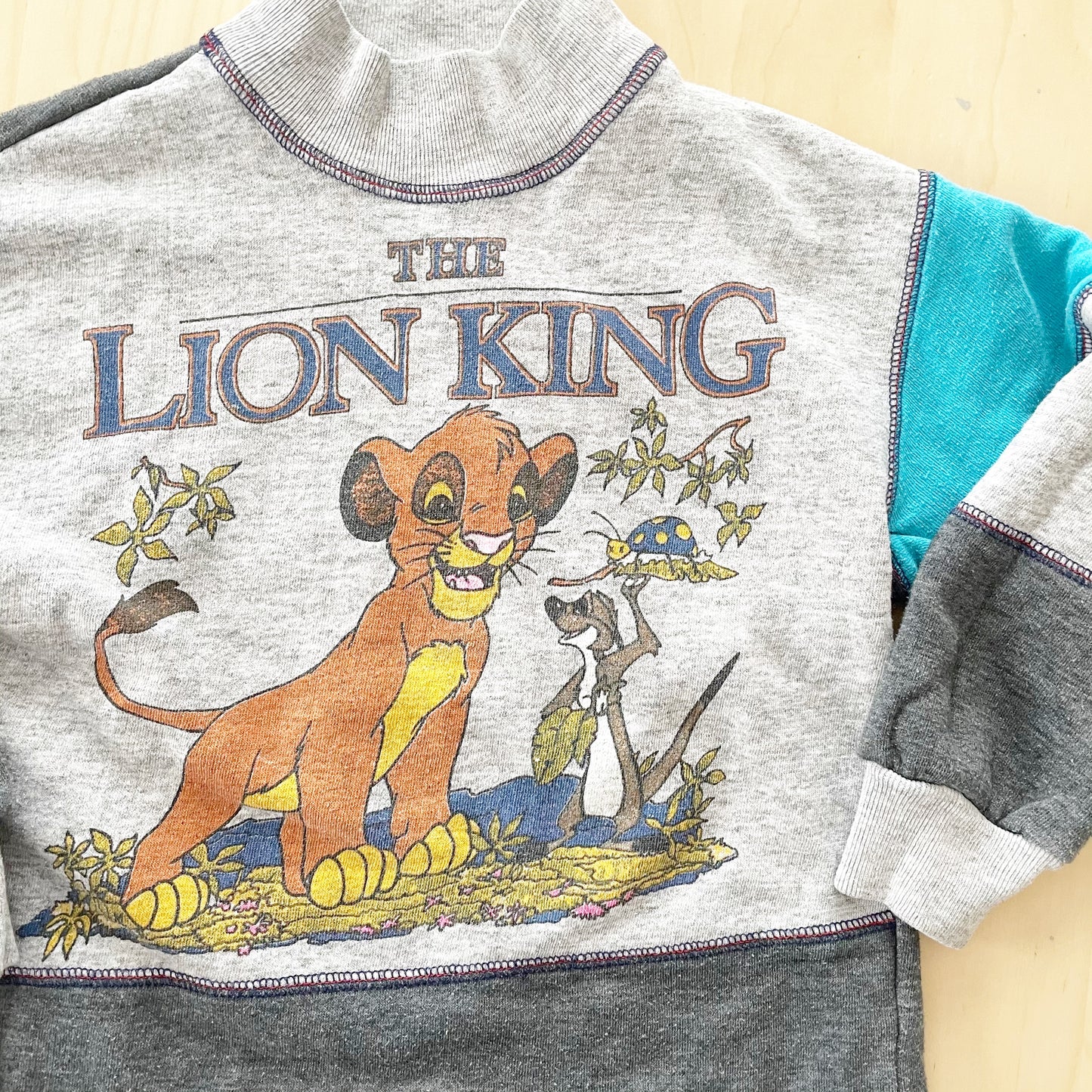 Vintage Lion King Sweatshirt - Yellow Clover Vintage Kids Clothes