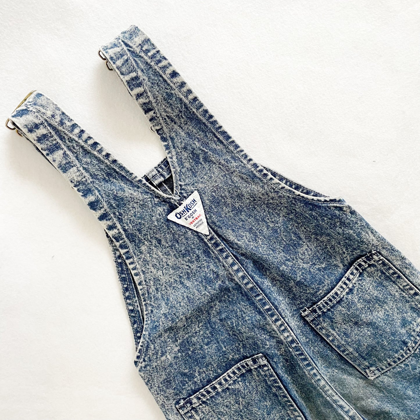 OshKosh Acid Wash Overalls - Yellow Clover Vintage Kids Clothes