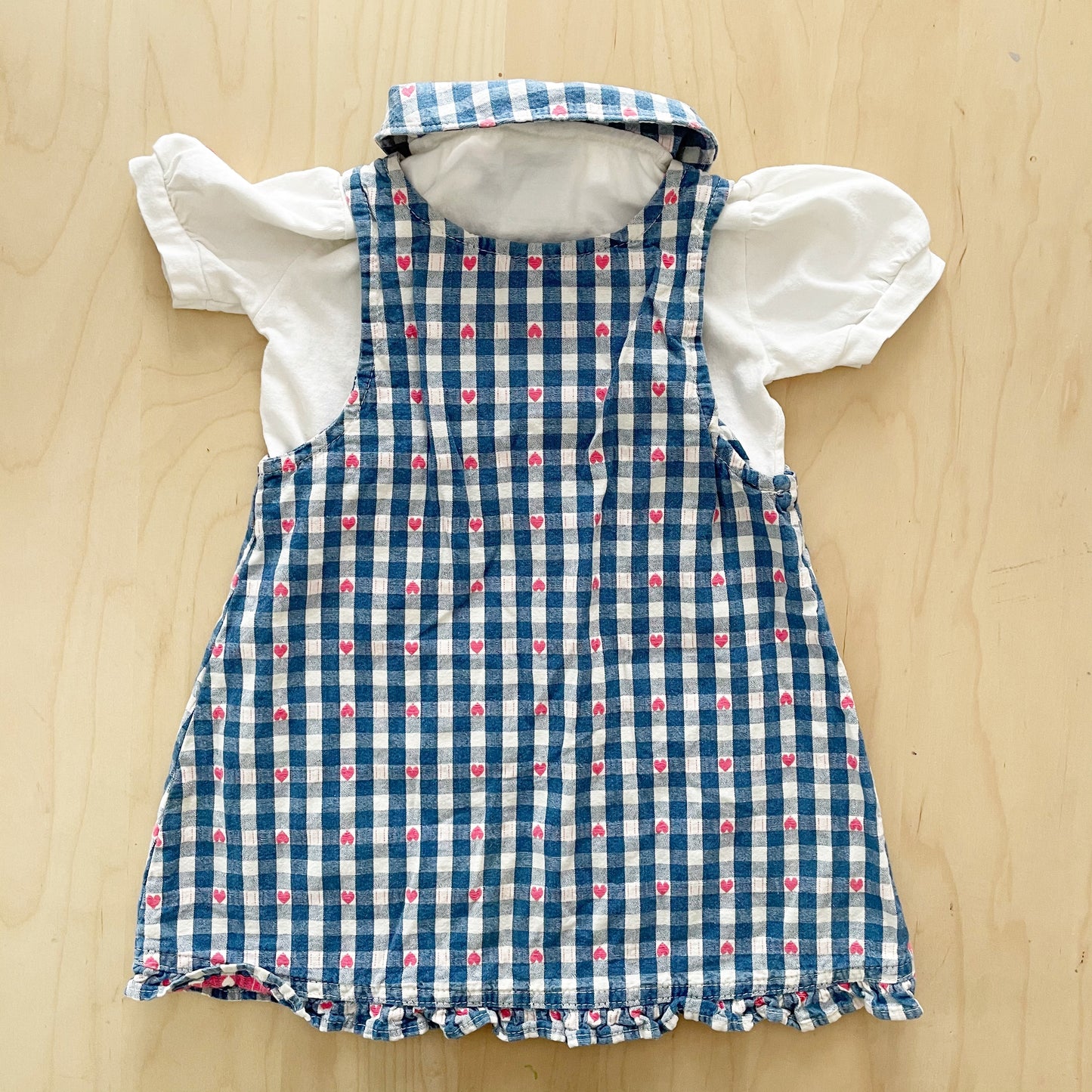 Baby B’gosh Heart Woven Gingham Dress Set