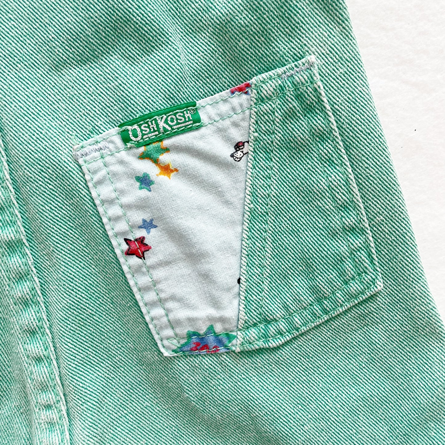 Captain OshKosh Mint Shortalls