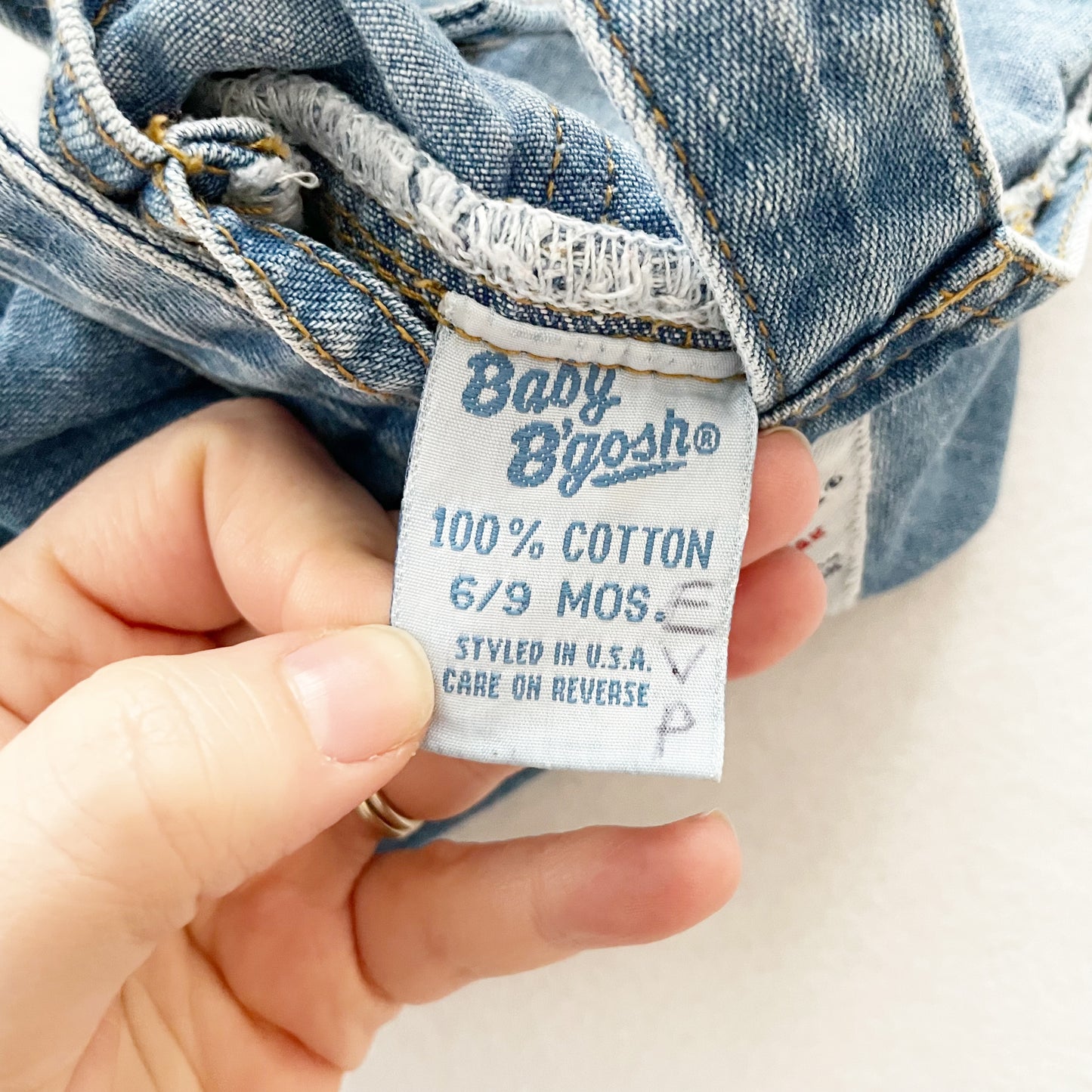 Baby B’gosh Denim Bubble - Yellow Clover Vintage Kids Clothes