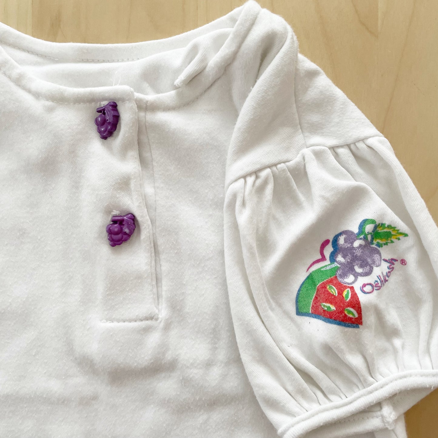 OshKosh Fruit Layer Top - Yellow Clover Vintage Kids Clothes