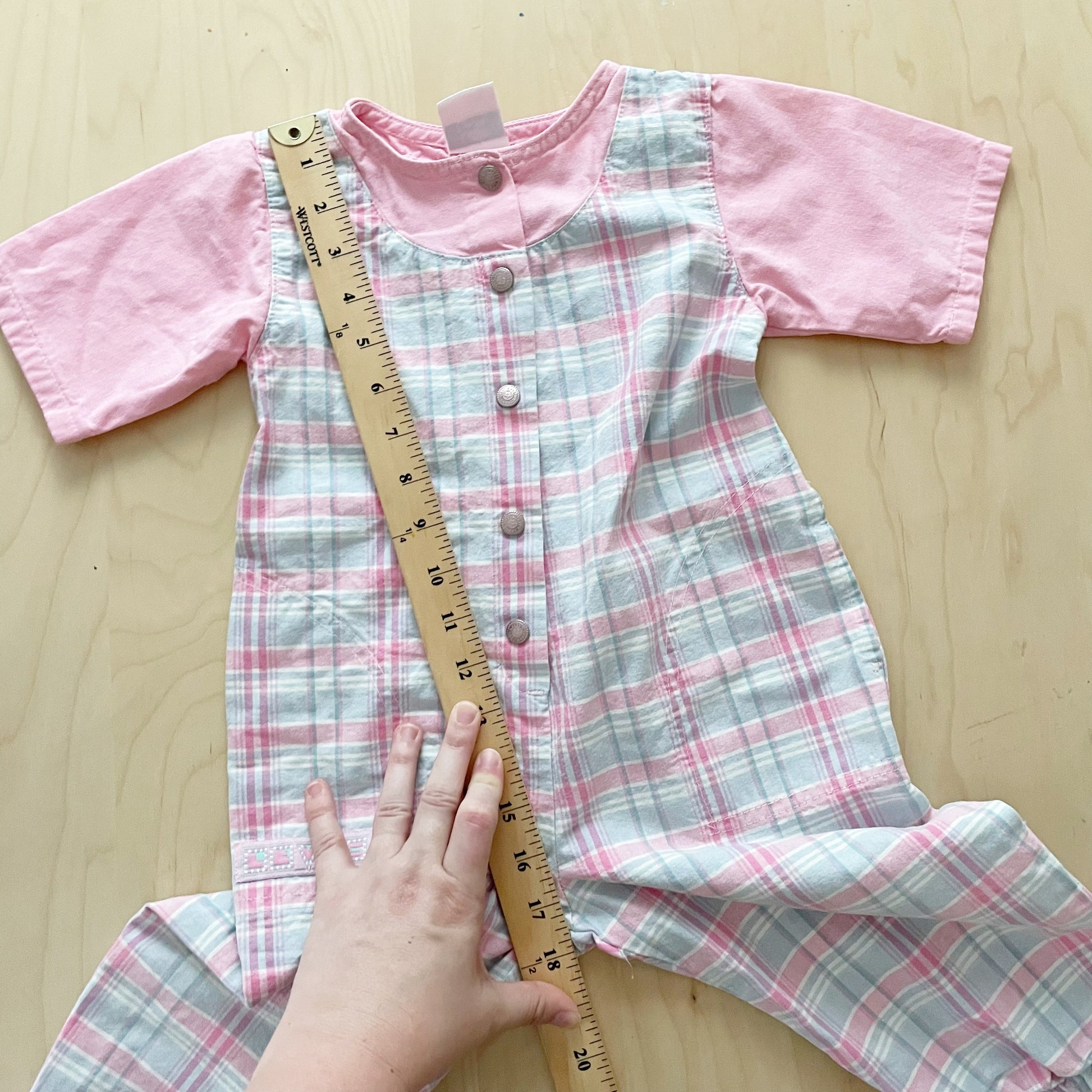 Levi’s Plaid Jumpsuit - Yellow Clover Vintage Kids Clothes