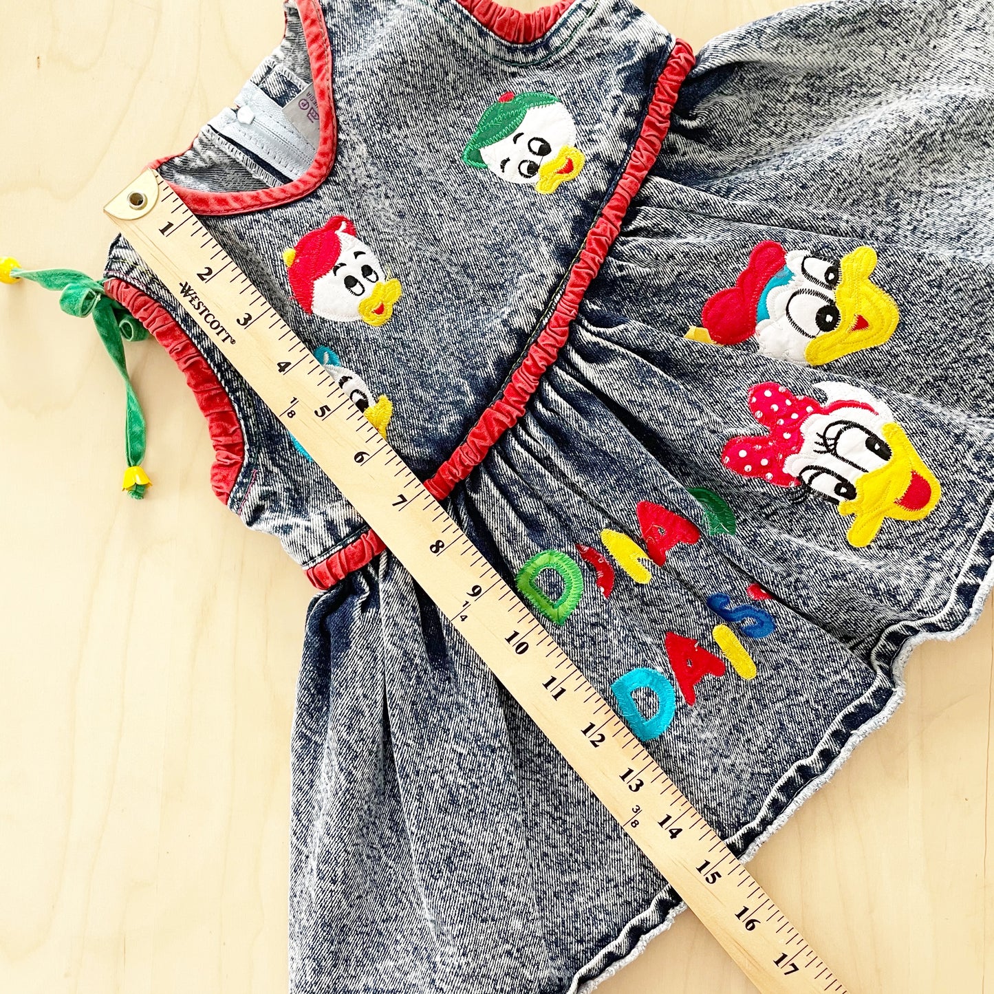 Donald and Daisy Duck Acid Wash Dress