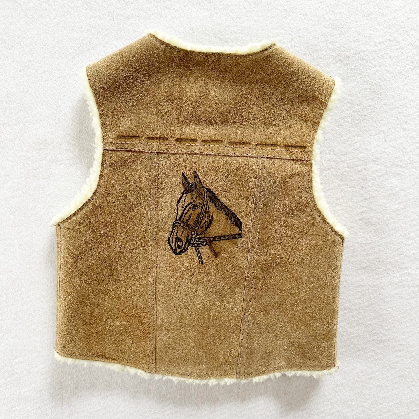 Artisan Made Horse Vest - Yellow Clover Vintage Kids Clothes