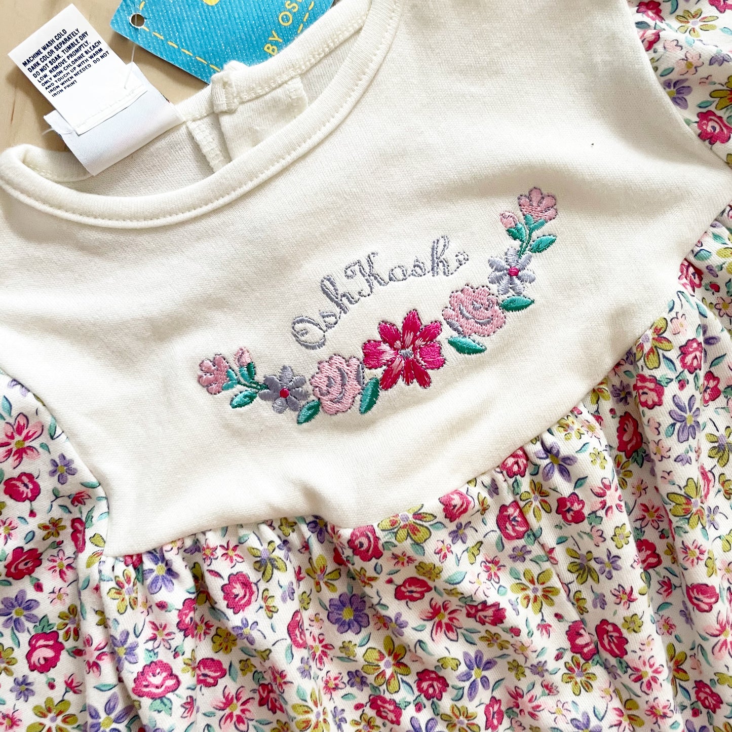Deadstock Baby B’gosh Floral Jersey Romper
