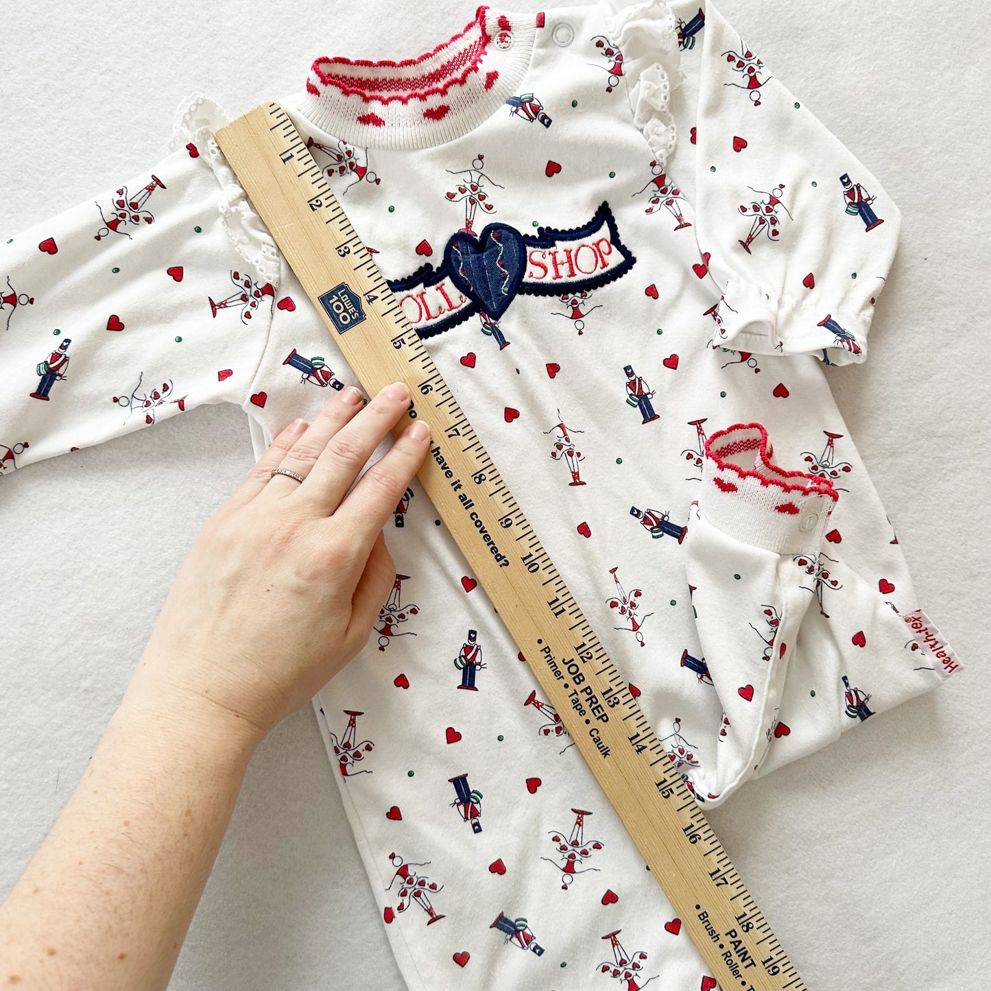Healthtex Doll Shop Romper - Yellow Clover Vintage Kids Clothes