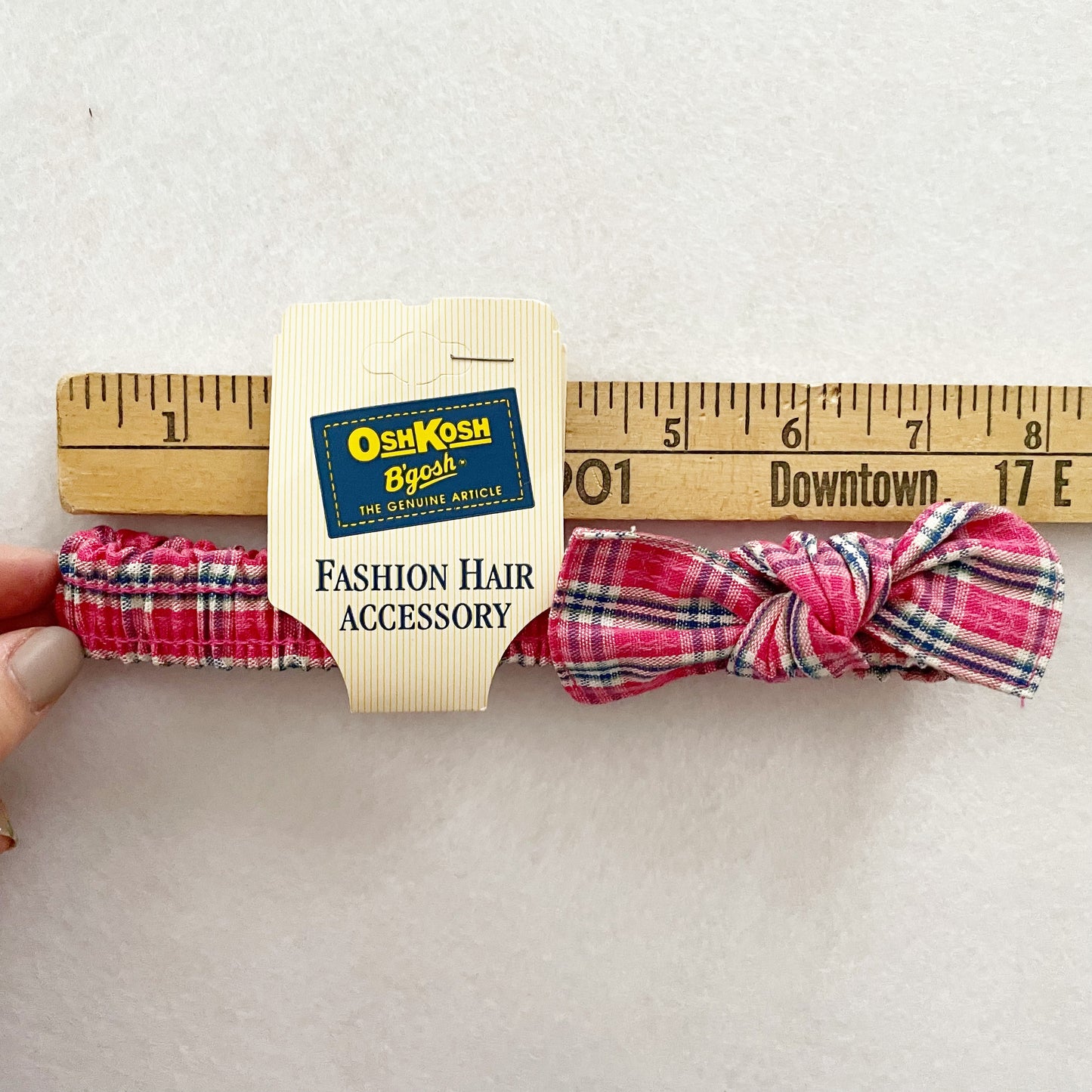 OshKosh Pink Plaid Headband