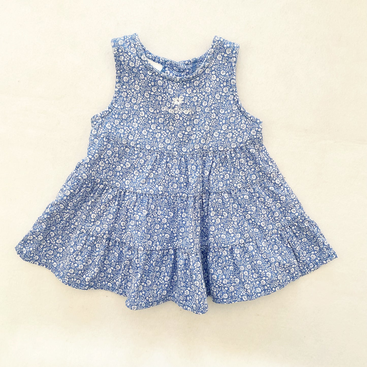 Baby B’gosh Floral Tiered Dress Set - Yellow Clover Vintage Kids Clothes