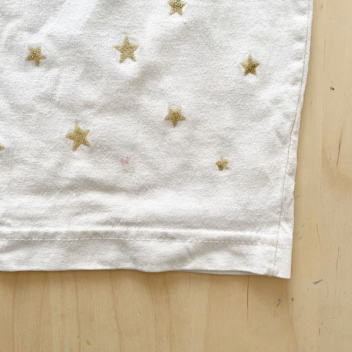 Power Rangers Kimberly Glitter Star Tee - Yellow Clover Vintage Kids Clothes
