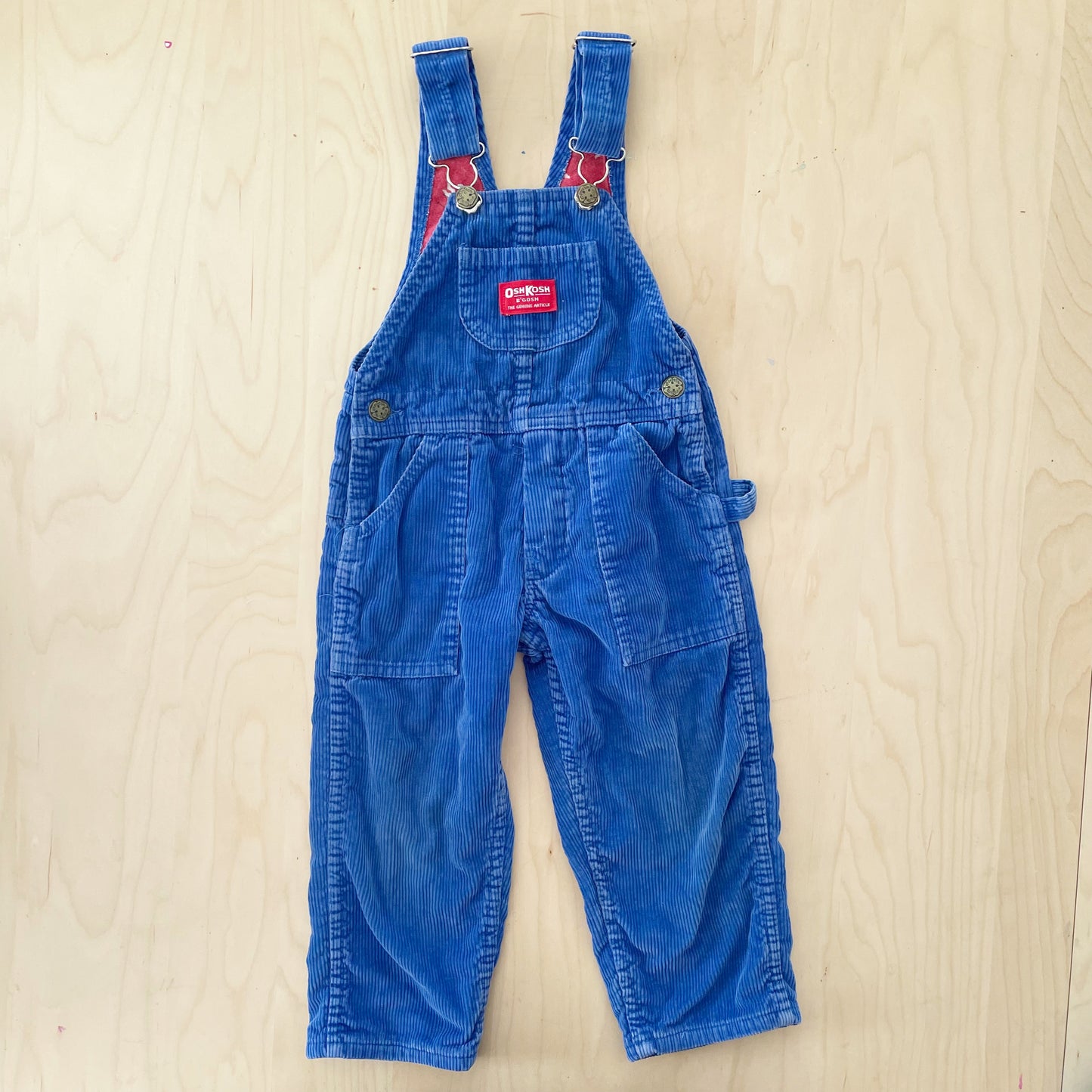 OshKosh Cord Flannel Lined Overalls