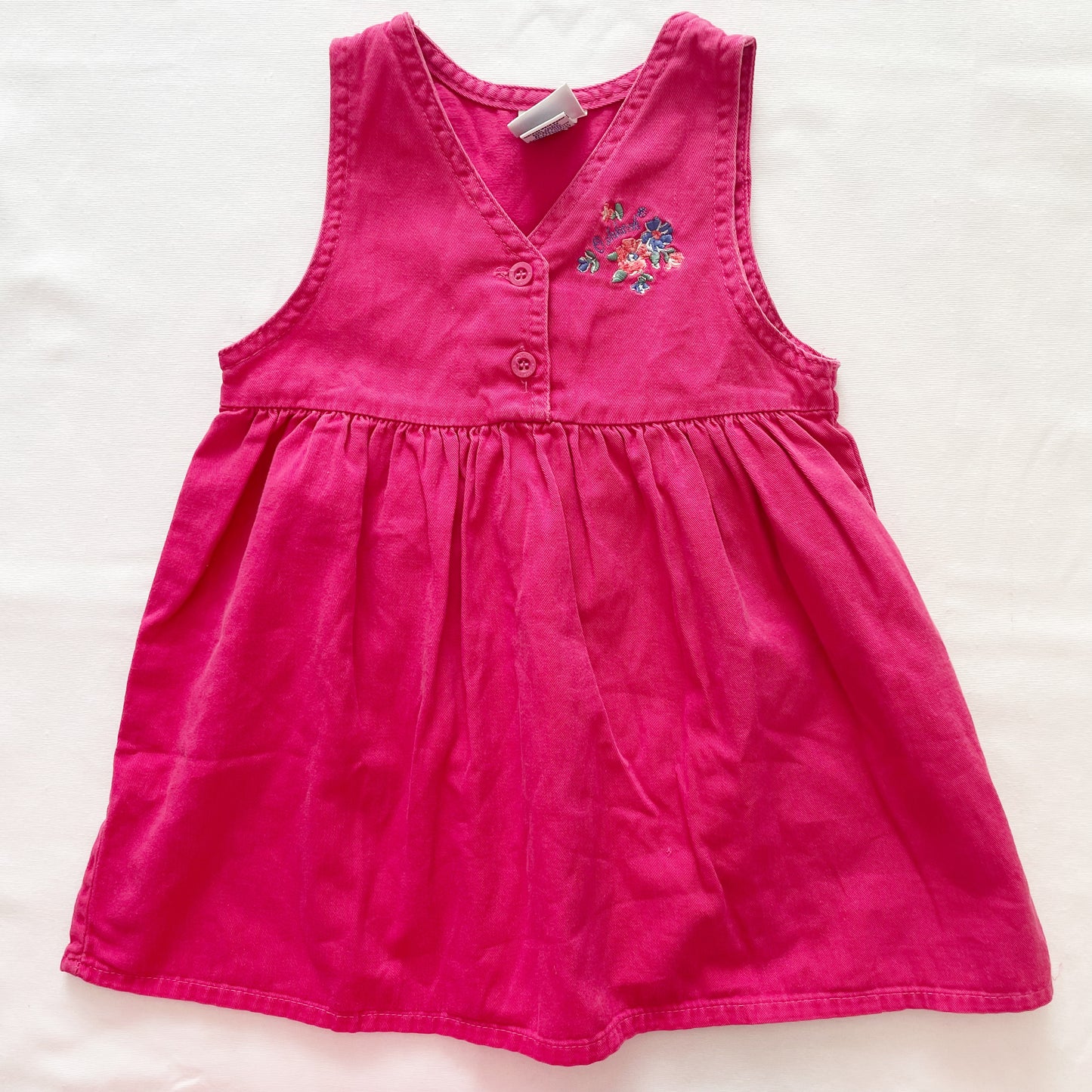OshKosh Pink Flower Embroidered Dress