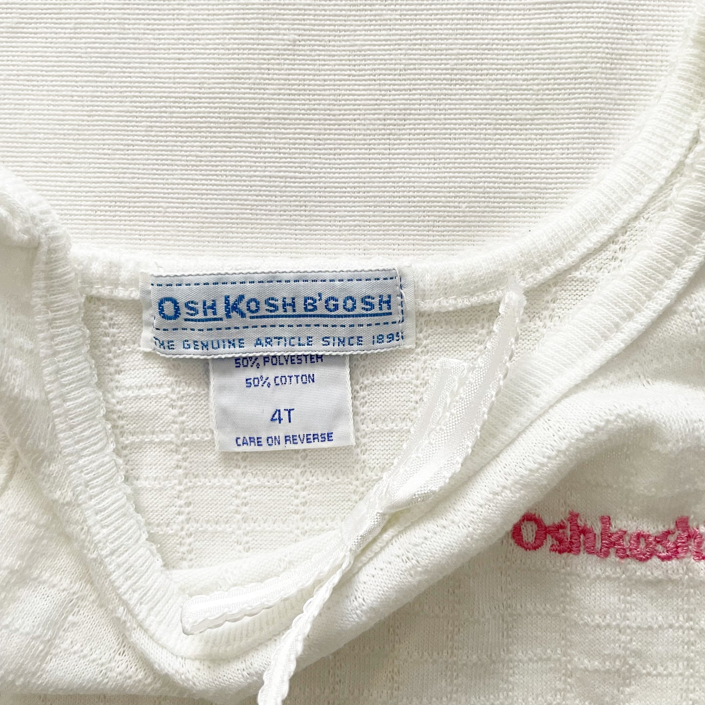 OshKosh Textured Basic Tank Top - Yellow Clover Vintage Kids Clothes