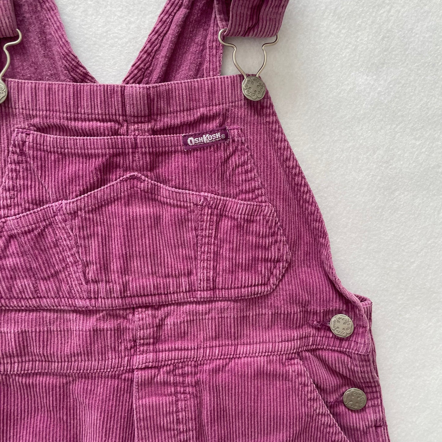 OshKosh Dusty Purple Cord Overalls - Yellow Clover Vintage Kids Clothes