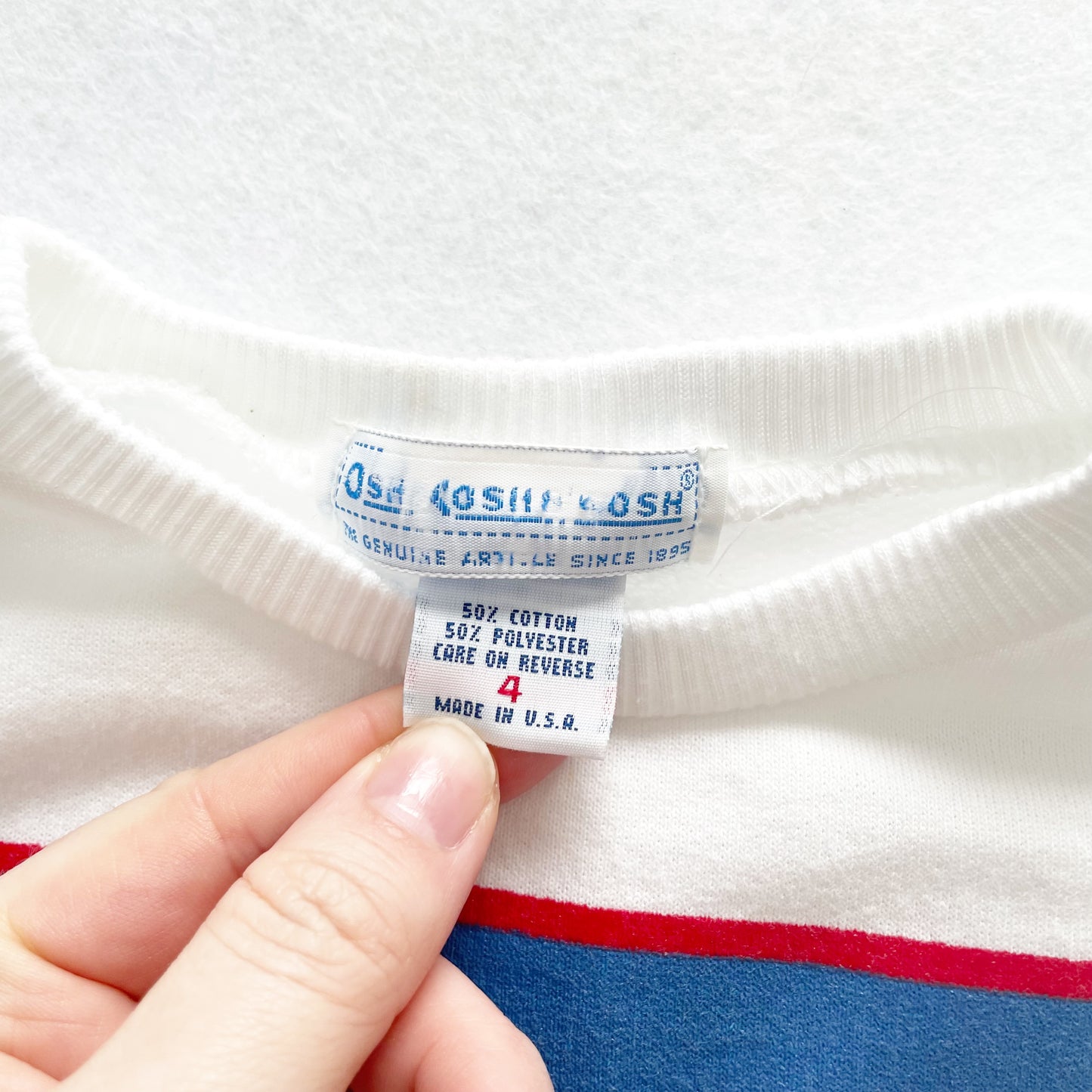 OshKosh Logo Sweatshirt - Yellow Clover Vintage Kids Clothes