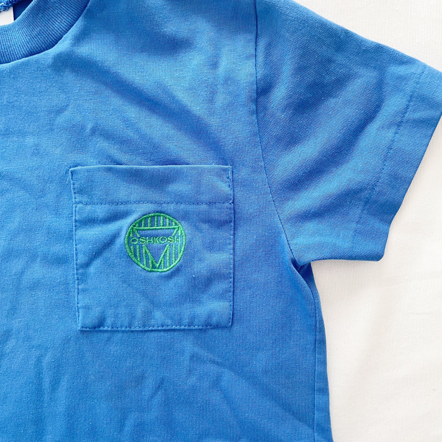 OshKosh Embroidered Pocket Tee - Yellow Clover Vintage Kids Clothes