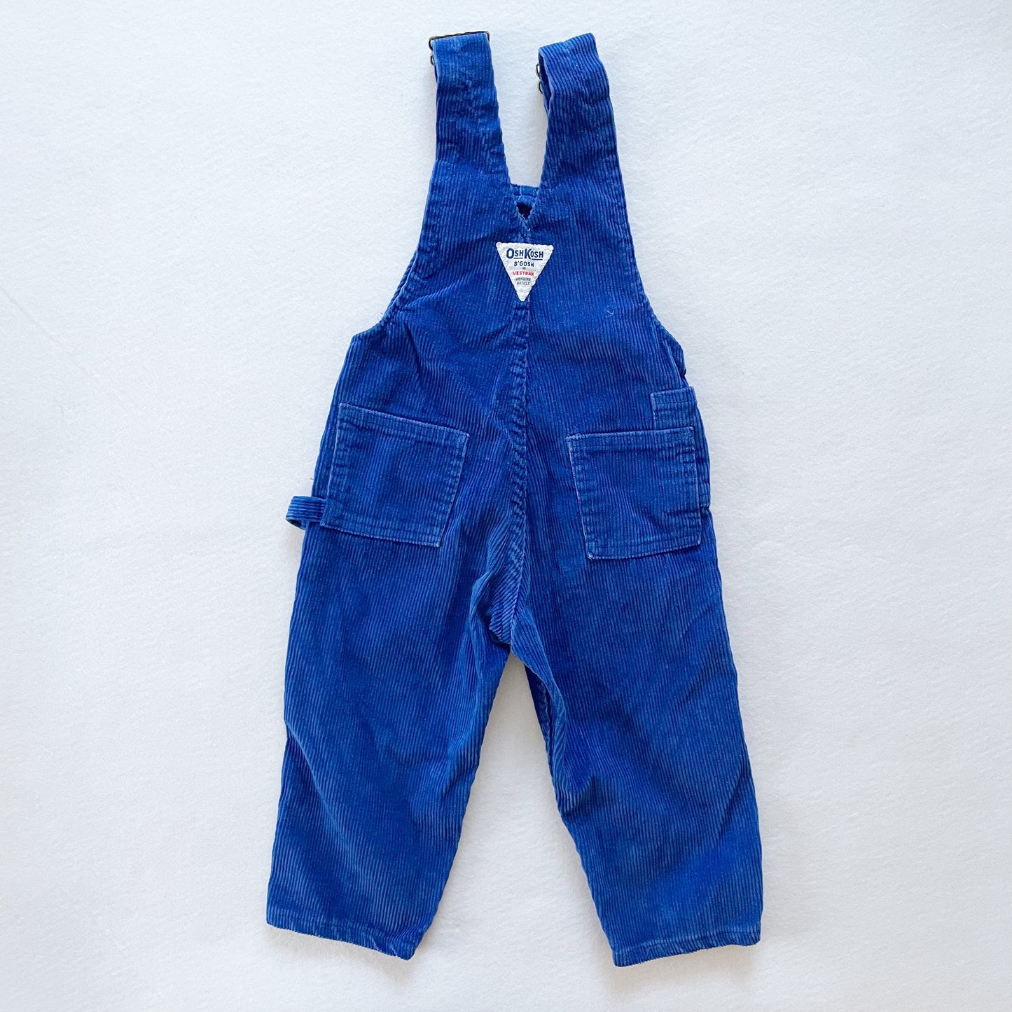 OshKosh Blue Cord Overalls - Yellow Clover Vintage Kids Clothes