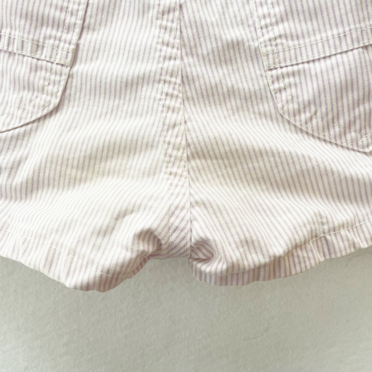 OshKosh Light Purple Stripe Shortalls