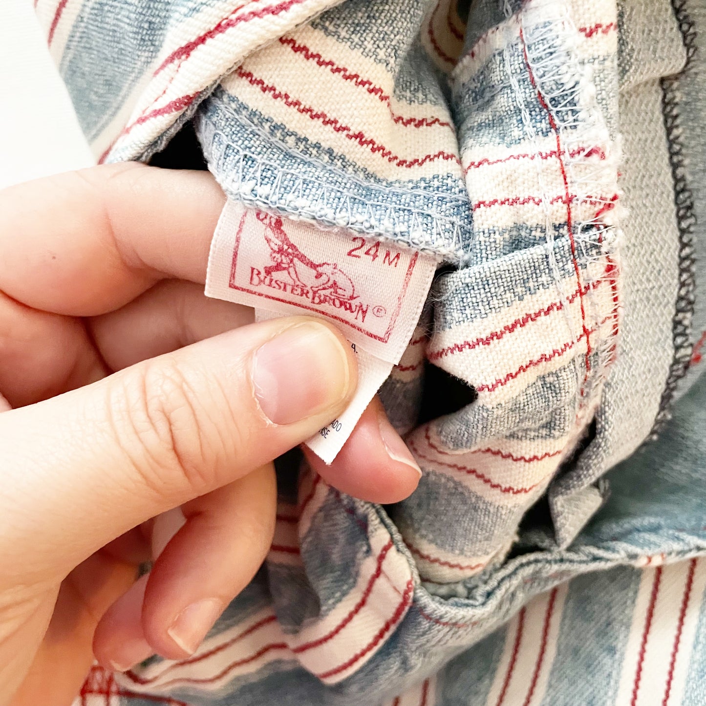 Buster Brown Sports Striped Shortalls