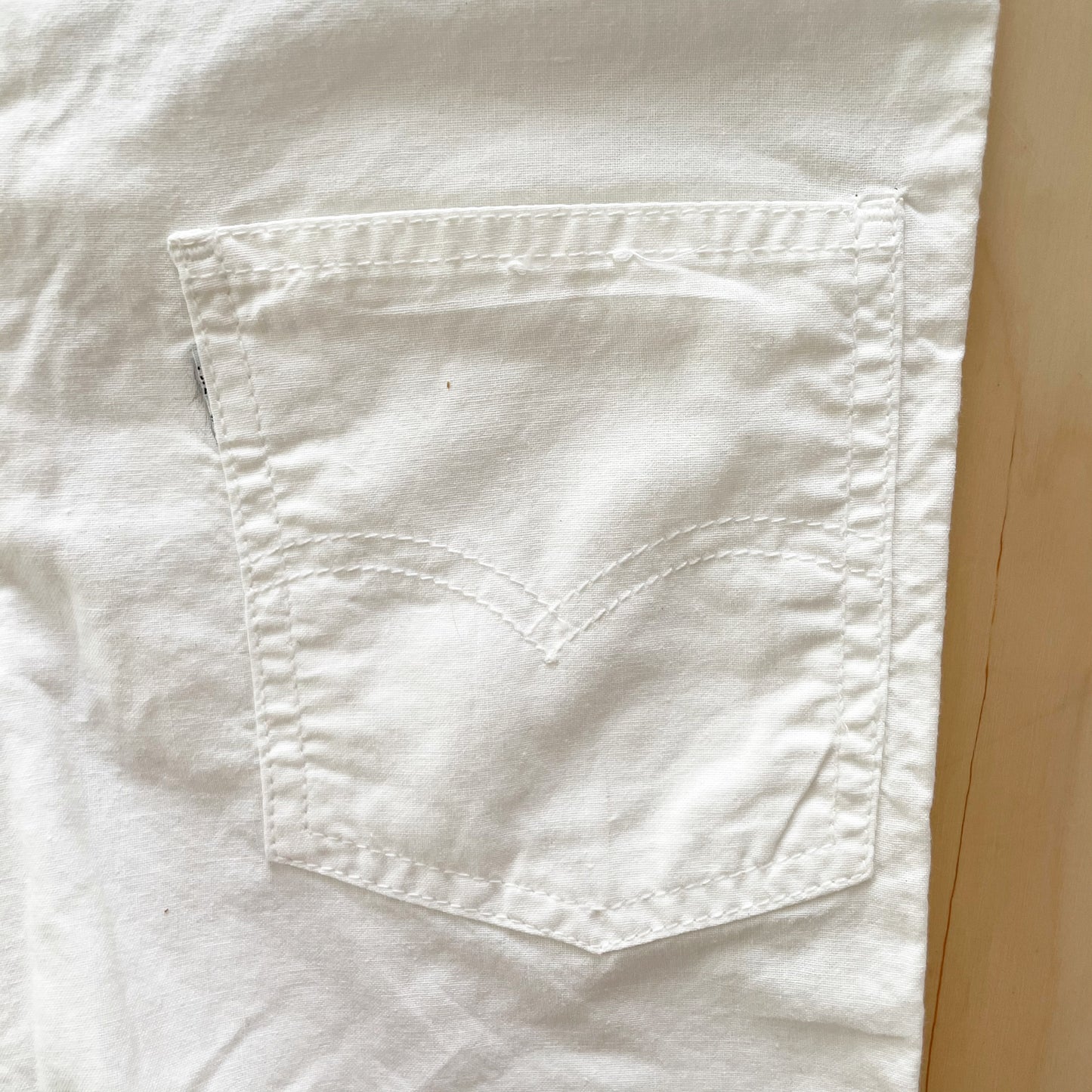 Levi’s White Cotton Romper - Yellow Clover Vintage Kids Clothes
