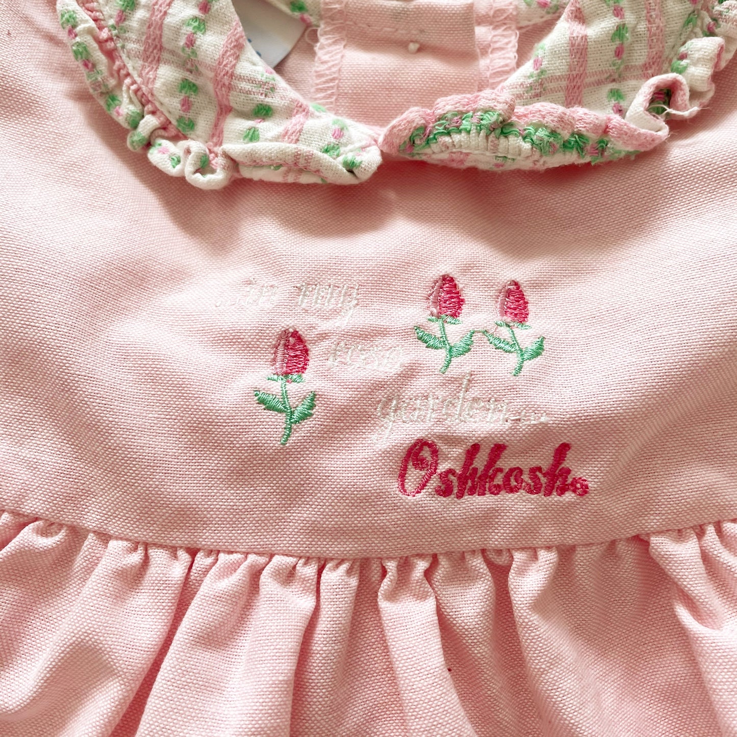 Vintage Baby B’gosh Rose Garden Faux Pinafore Dress