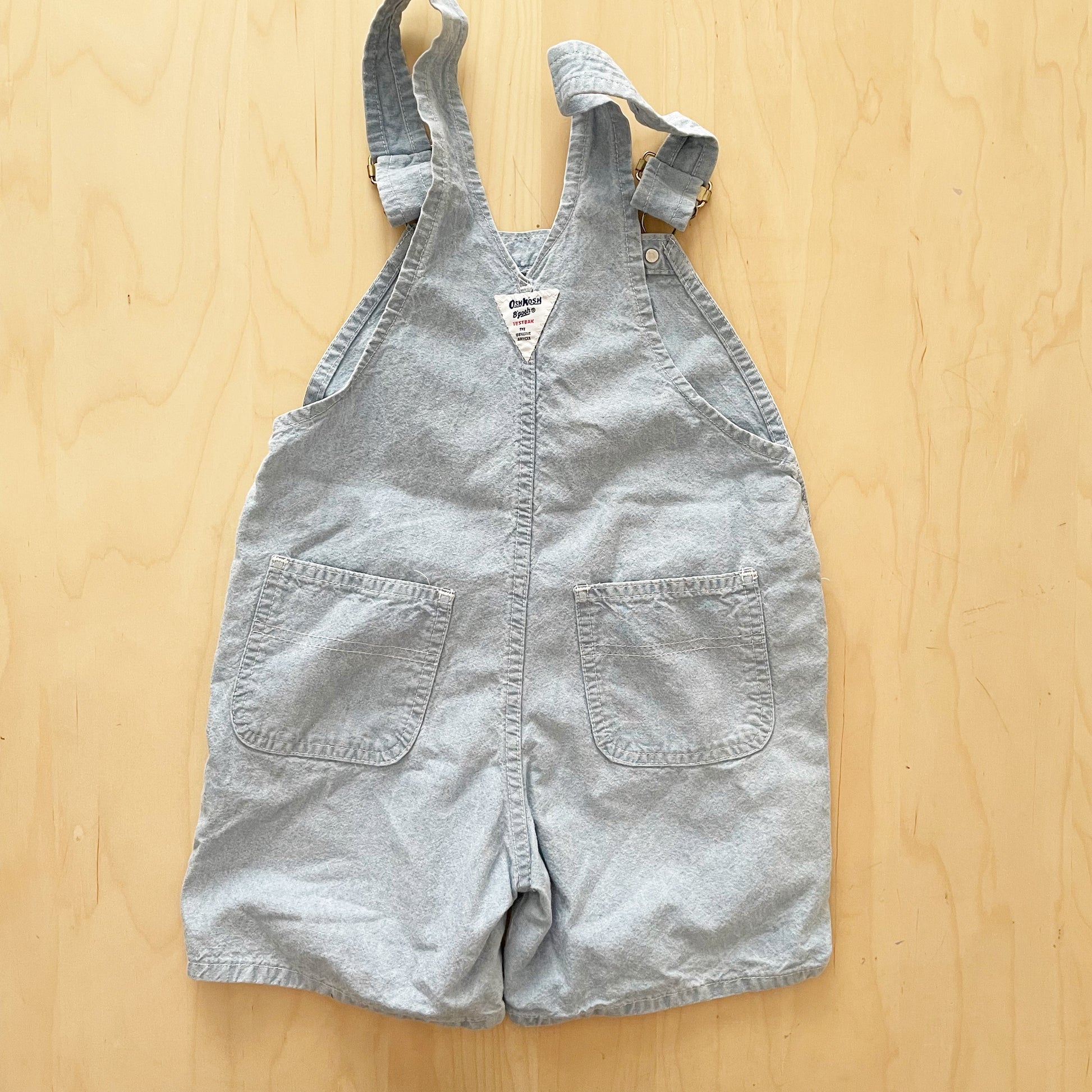 OshKosh Chambray Nautical Shortalls - Yellow Clover Vintage Kids Clothes