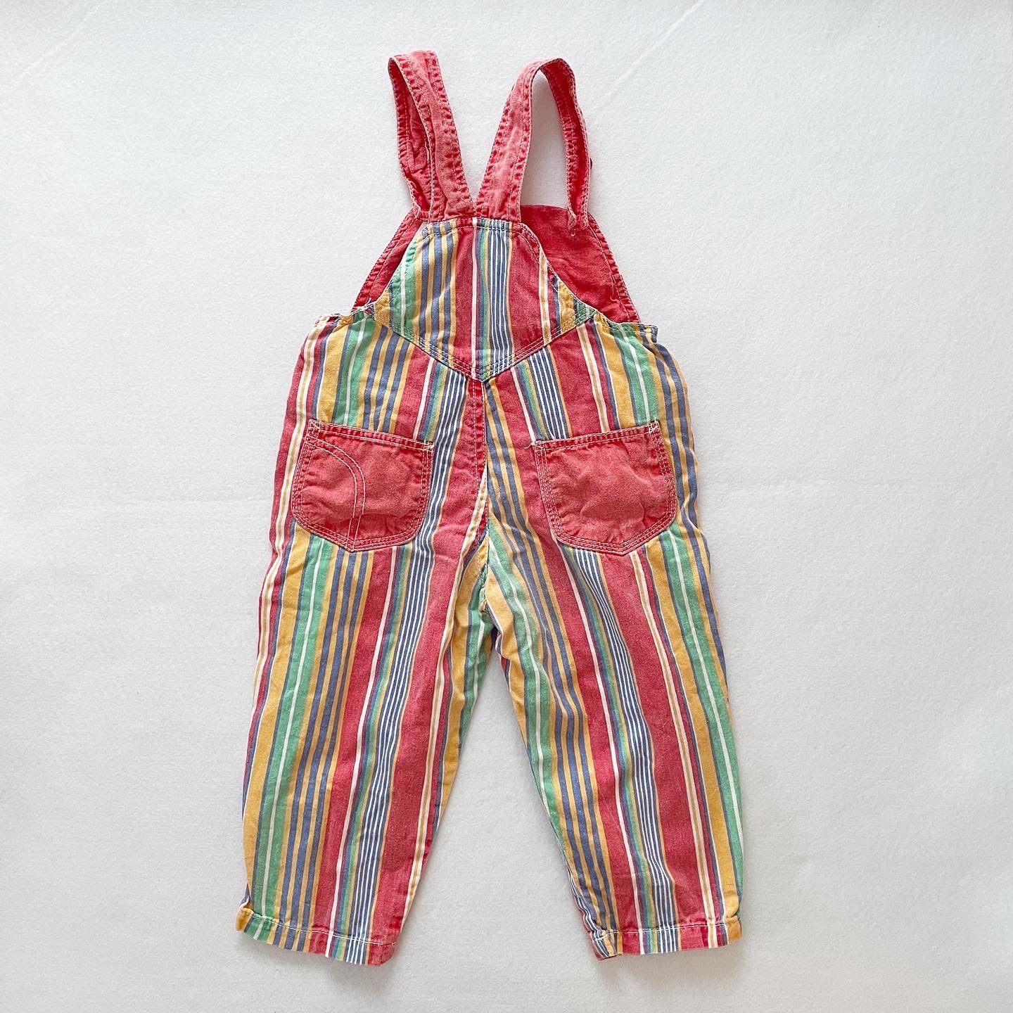 Striped Lightweight Overalls