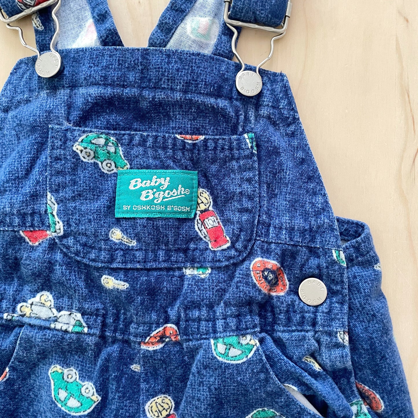 Baby B’gosh Bear Fuel Pump Overalls - Yellow Clover Vintage Kids Clothes