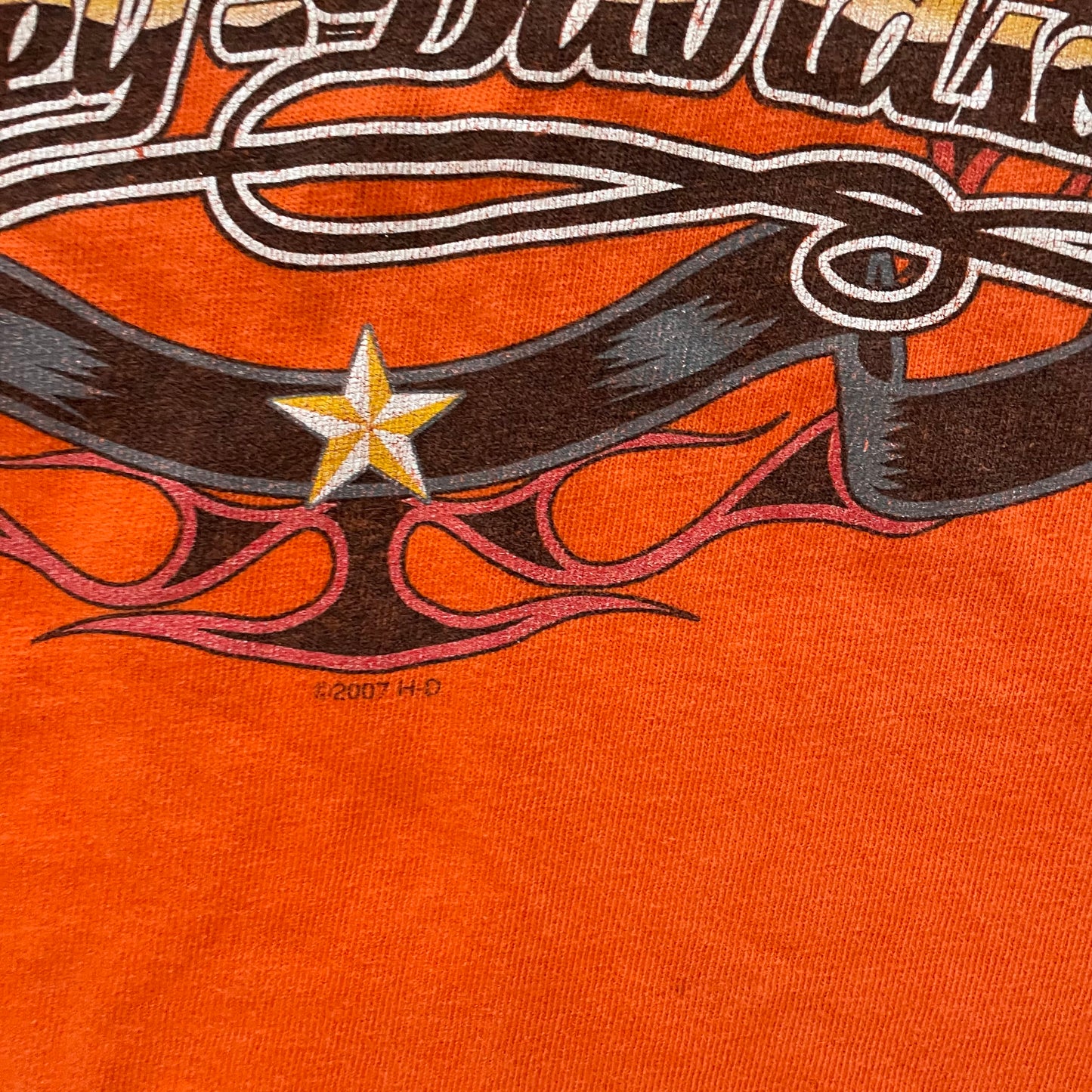 Harley-Davidson Graphic Tee • 6-8y - Yellow Clover Vintage Kids Clothes