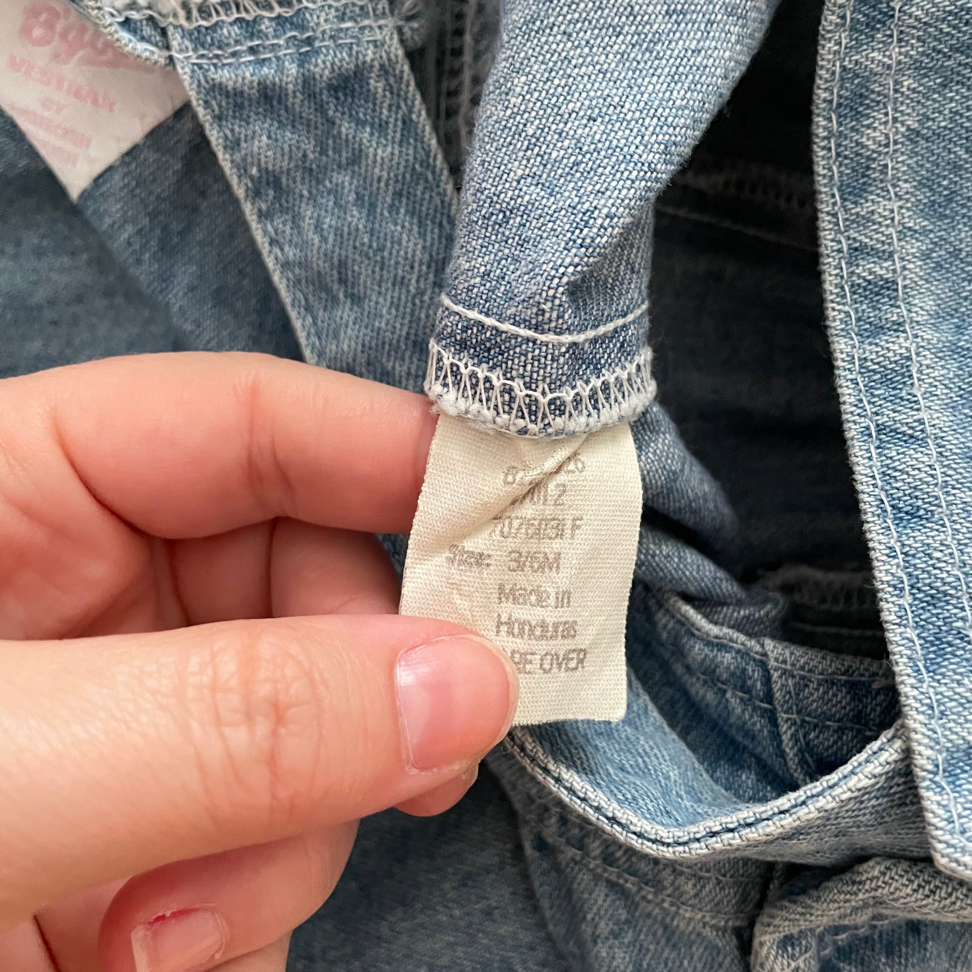 Baby B’gosh Light Wash Overalls - Yellow Clover Vintage Kids Clothes