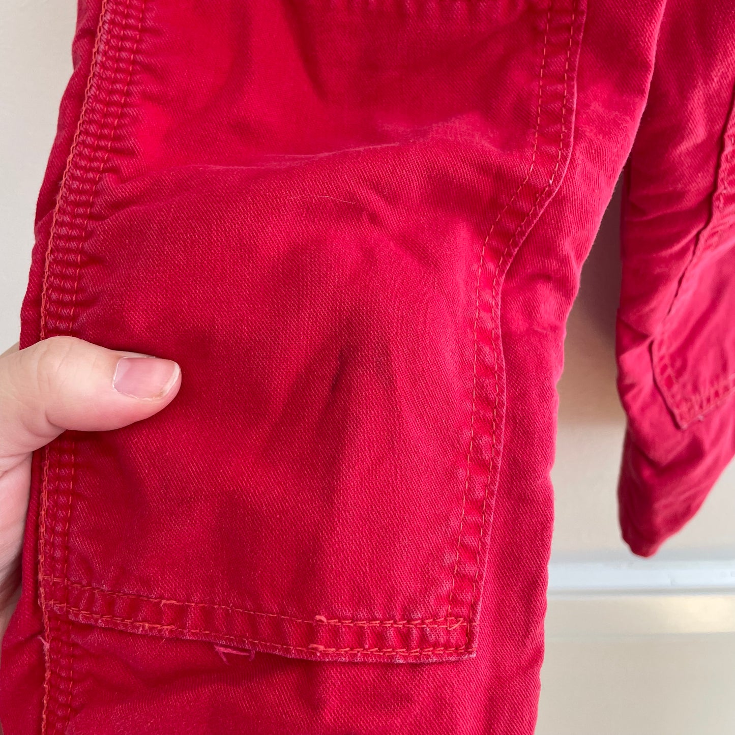 Carhartt Red Flannel-Lined Overalls • 2T (?) - Yellow Clover Vintage Kids Clothes