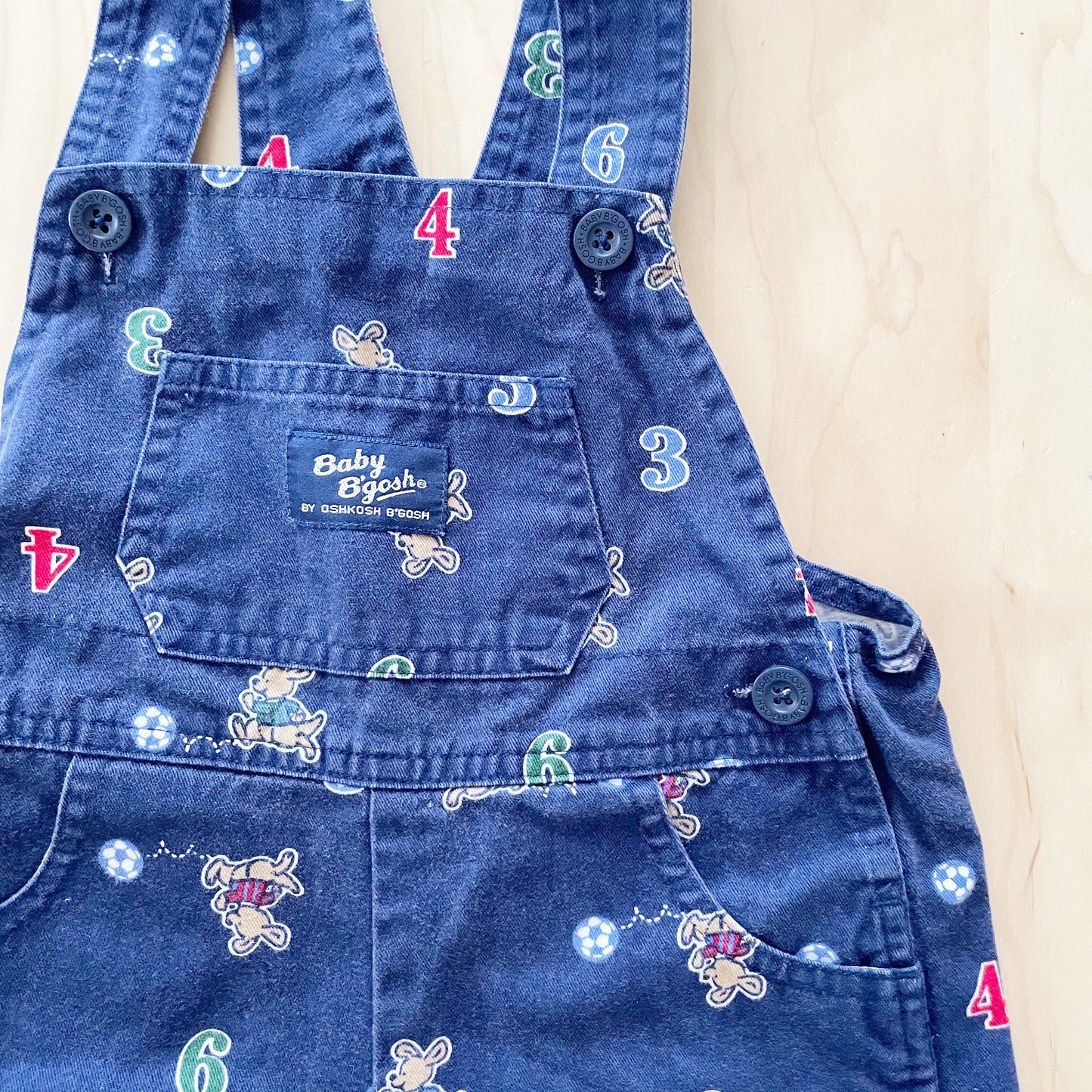 Vintage Baby B’gosh Kangaroo Soccer Overalls