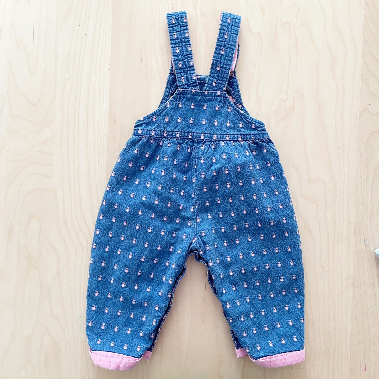 OshKosh Duck Embroidered Overalls - Yellow Clover Vintage Kids Clothes