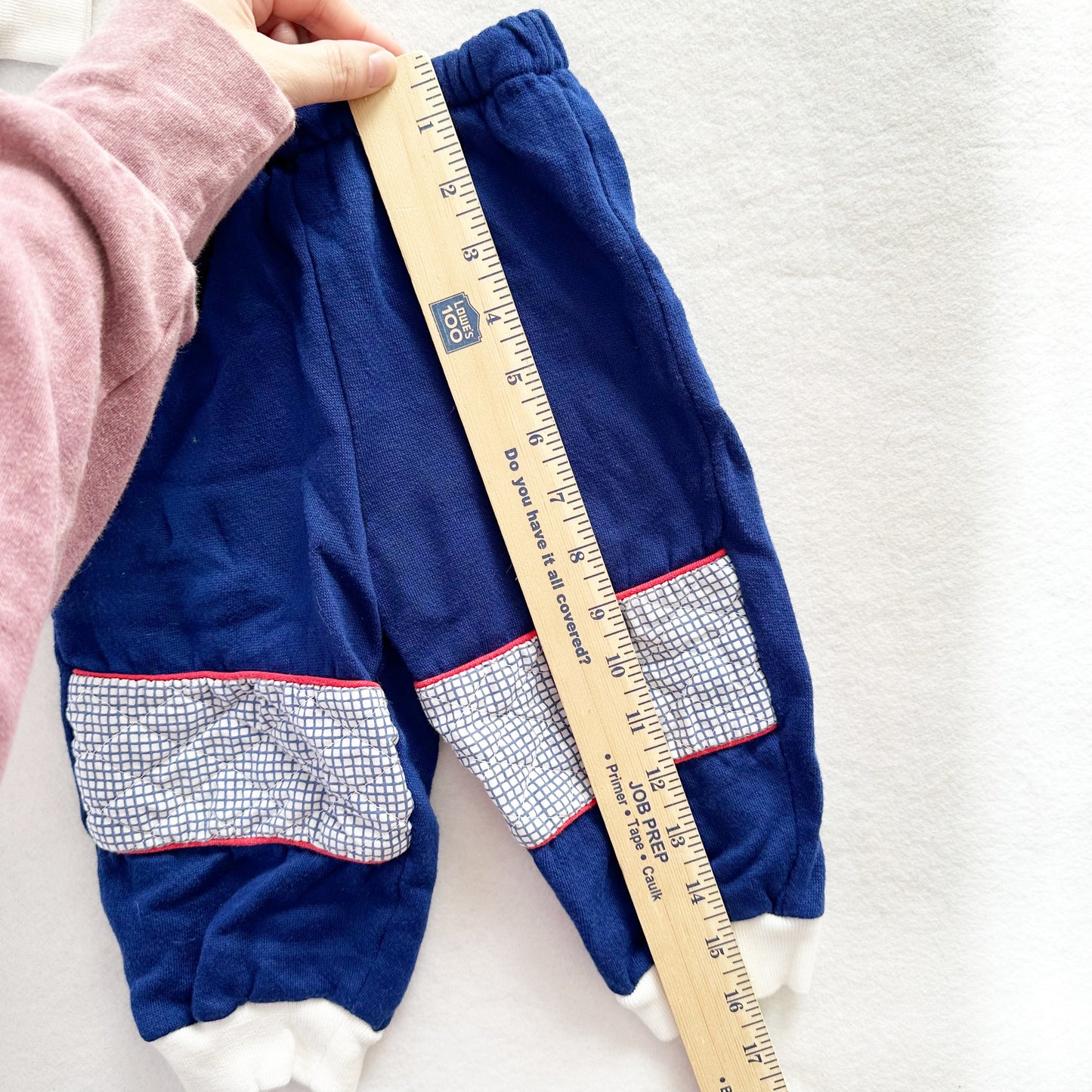 Doe Spun Lion Grid Sweatshirt Set - Yellow Clover Vintage Kids Clothes
