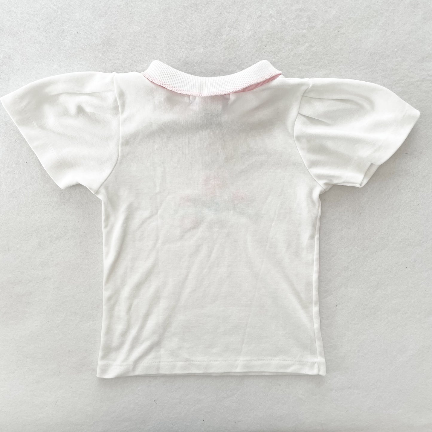 OshKosh Flower Embroidered Top - Yellow Clover Vintage Kids Clothes