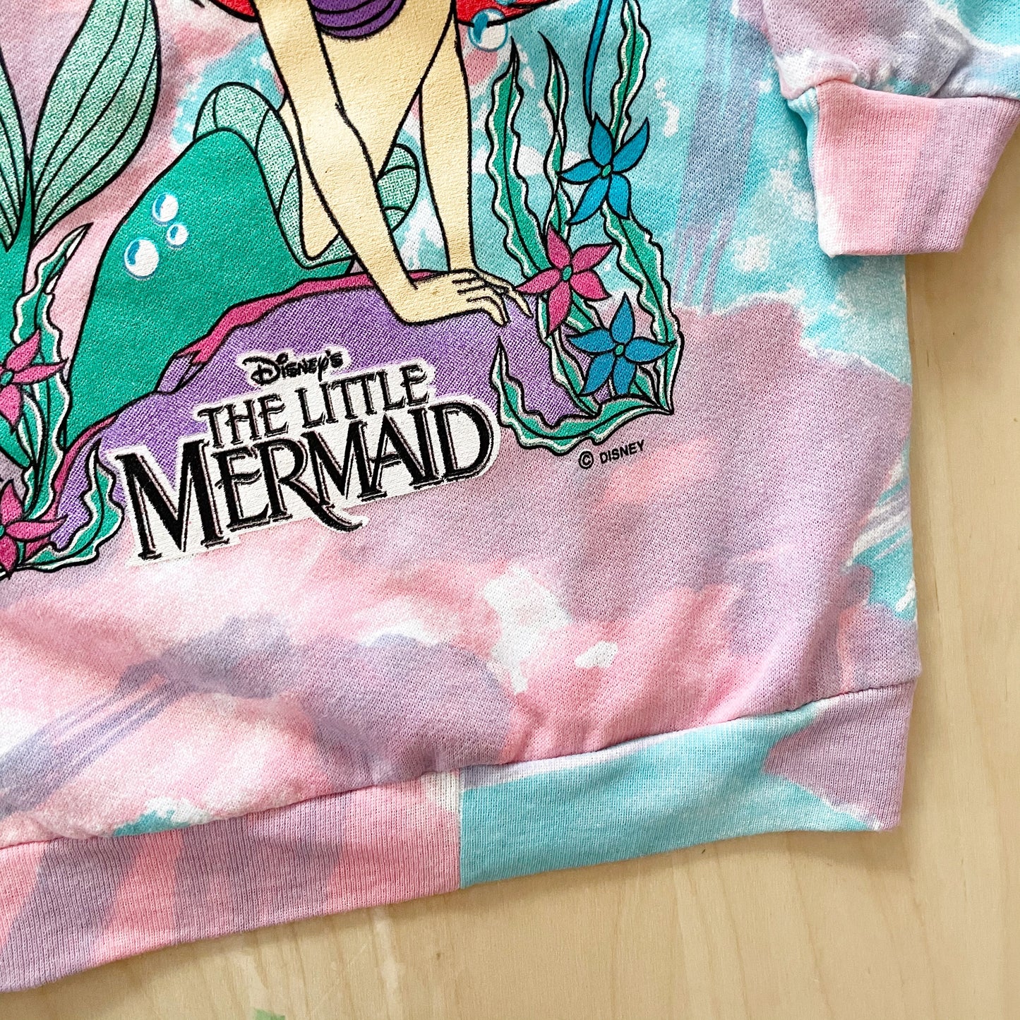 Vintage Little Mermaid Tie Dye Sweatshirt