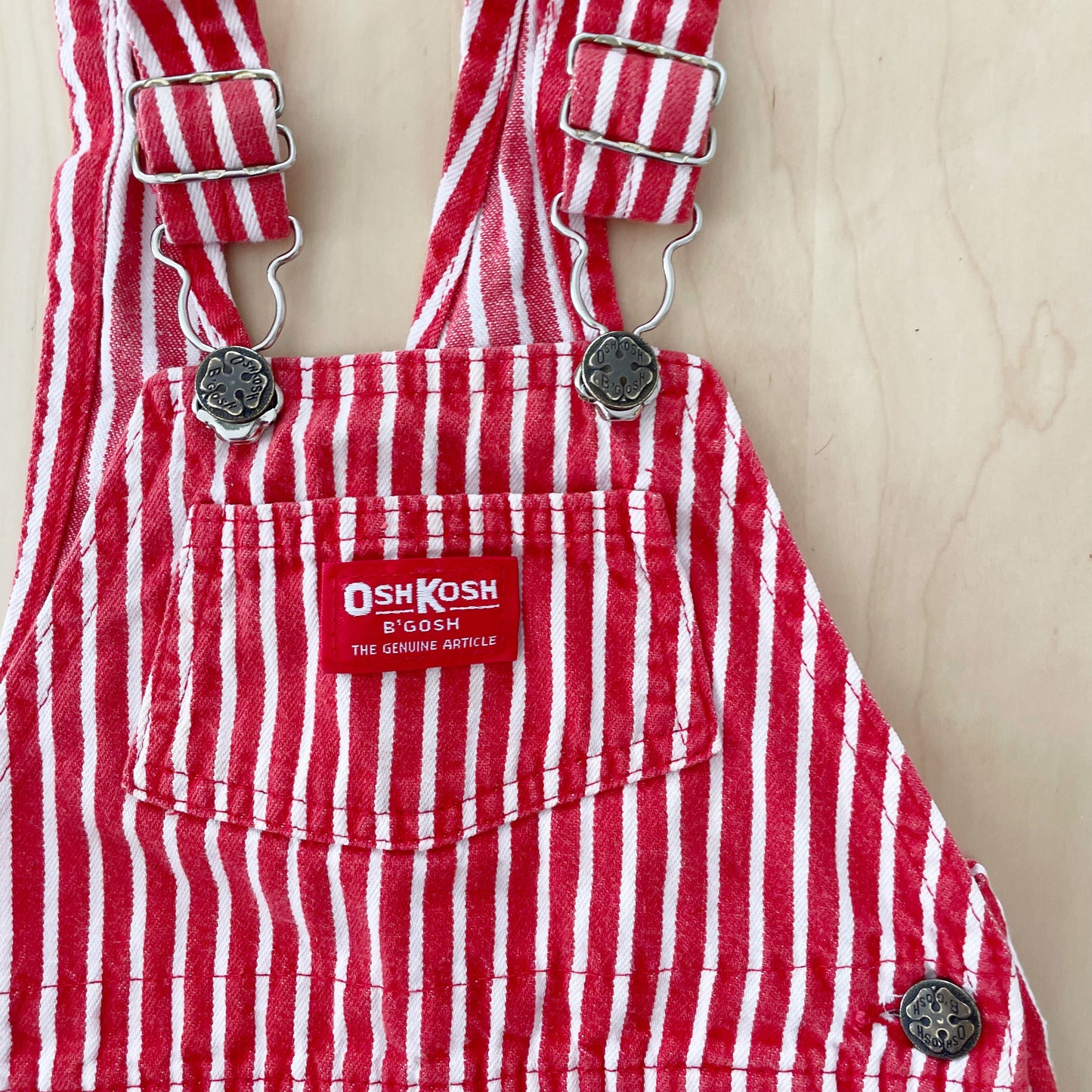 OshKosh Wider Stripe Red Overalls
